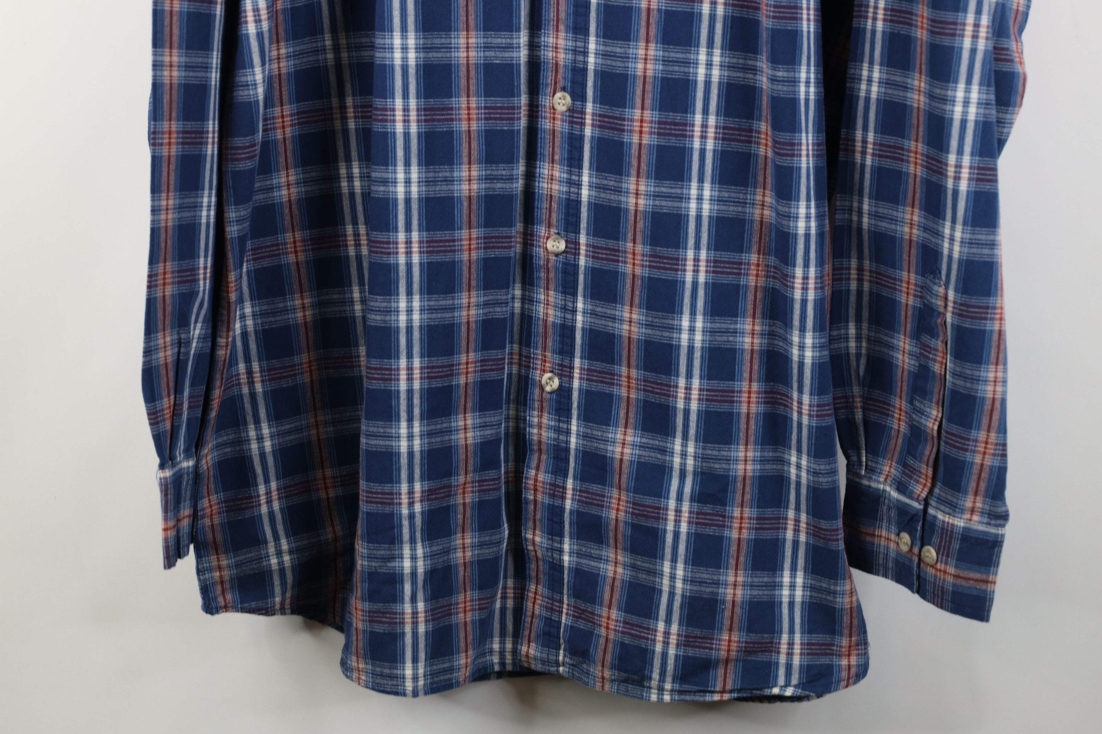 Dickies Deadstock Vintage Dickies Collared Button Down Shirt Plaid Size US XL / EU 56 / 4 - 3 Thumbnail