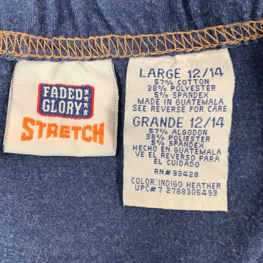 Faded Glory Hand Printed Womens Size 12/14 Hydrangea Rose Cottage Skirt Size 30" / US 8 / IT 44 - 4 Thumbnail