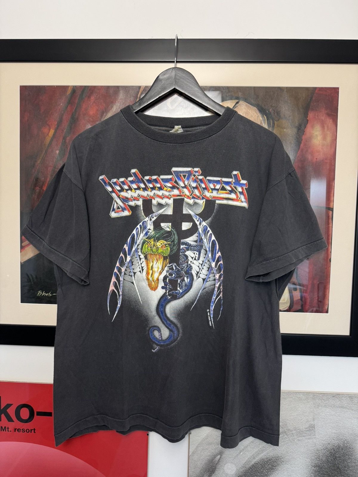 Vintage 90s Judas Priest Painkiller World Tour 1991 Band Tee