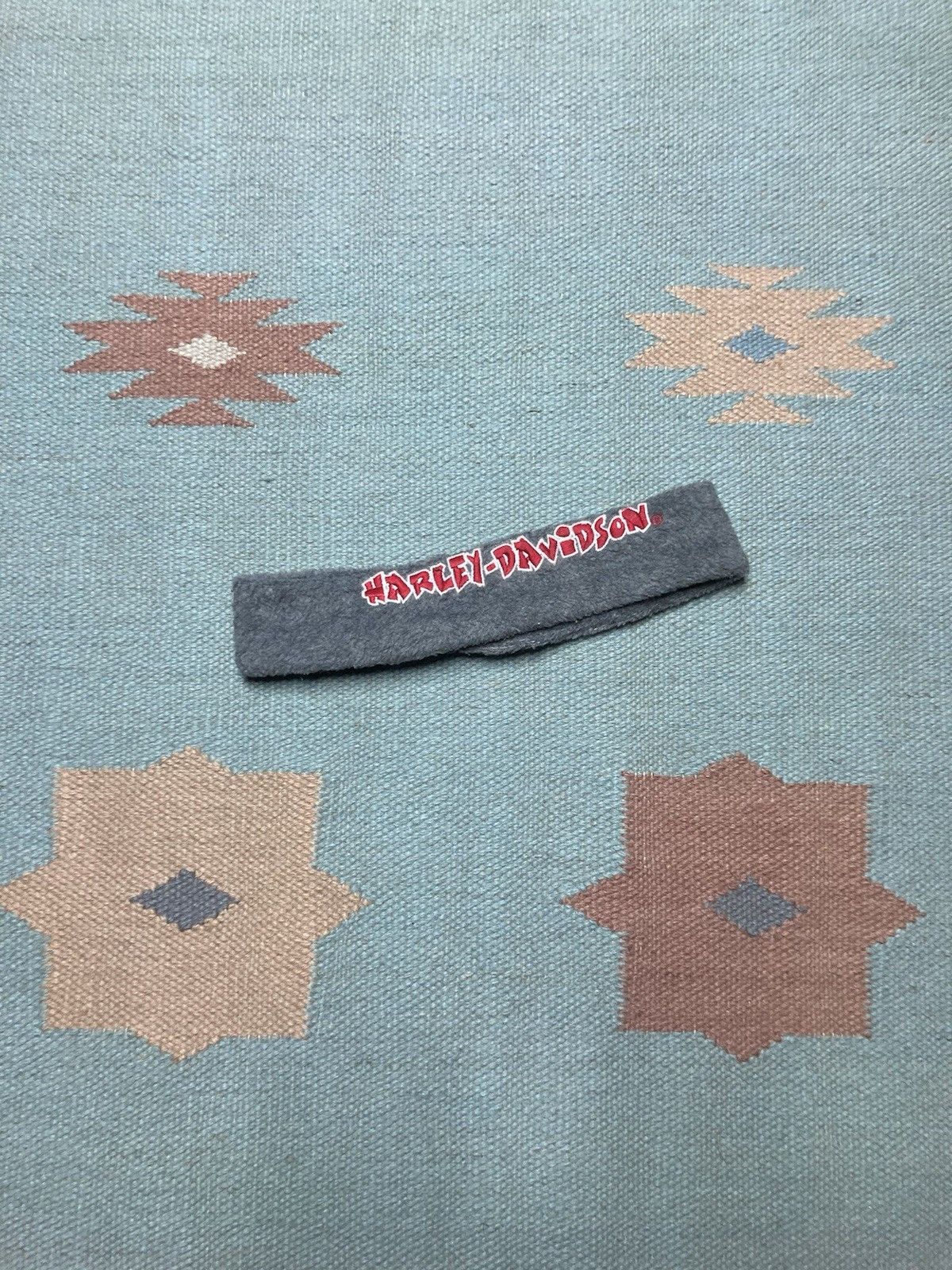 Vintage Harley Davidson motorcycles headband sweatband spellout soft Size ONE SIZE - 1 Thumbnail