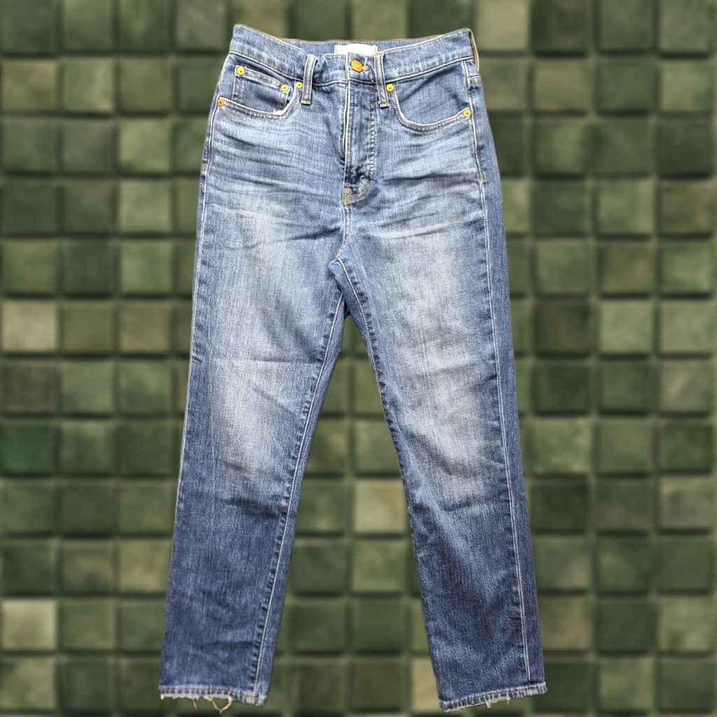 Madewell Madewell The Perfect Vintage Crop Jeans Womens 25x26 Regular Medium Wash Slimming Stretch Denim 5-Pocket Size 42" / US 20 - 1 Thumbnail