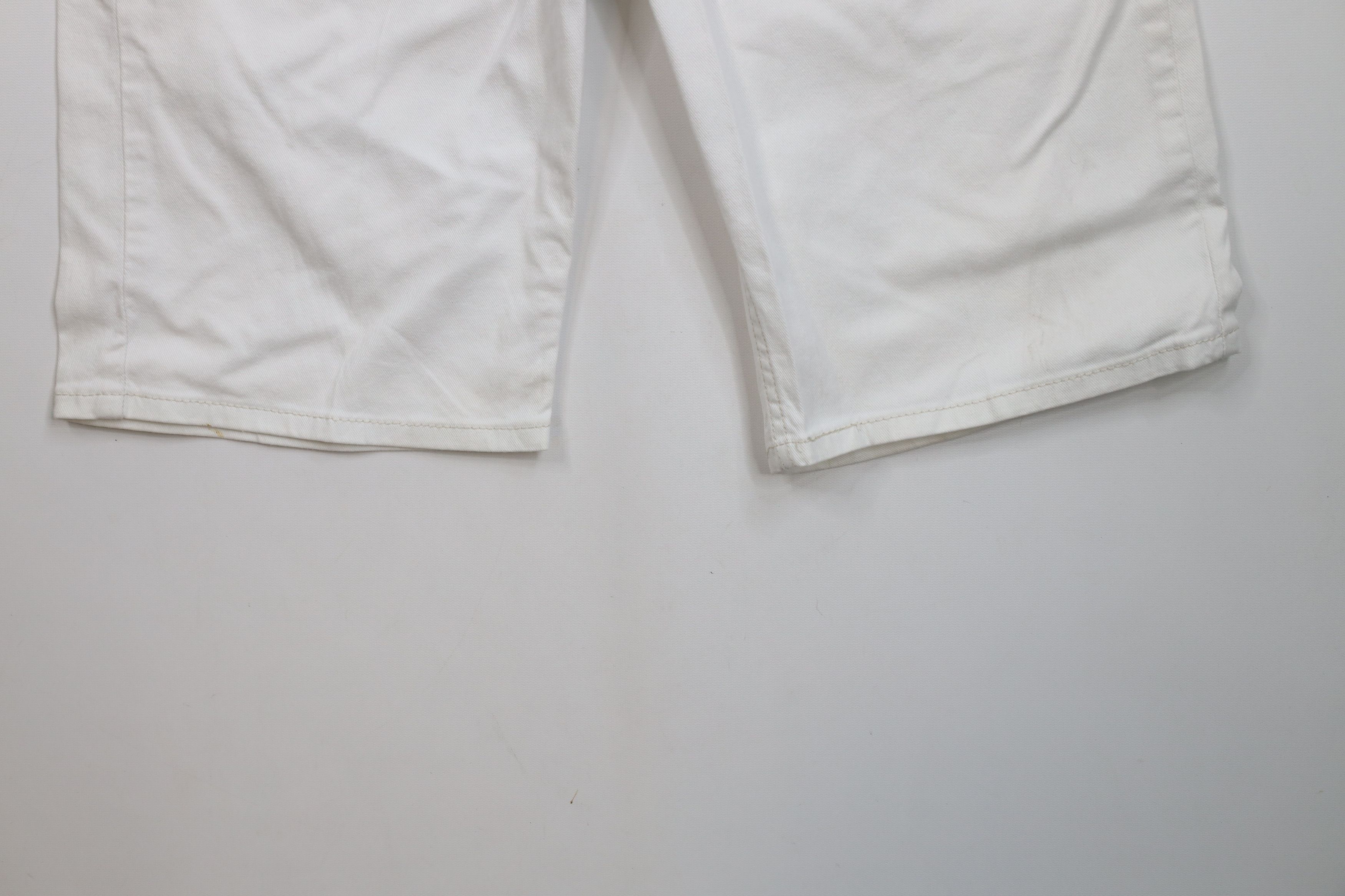 Levi's × Vintage Vintage Y2K Levis 569 Fit Denim Jean Shorts Jorts White Size US 30 / EU 46 - 4 Thumbnail