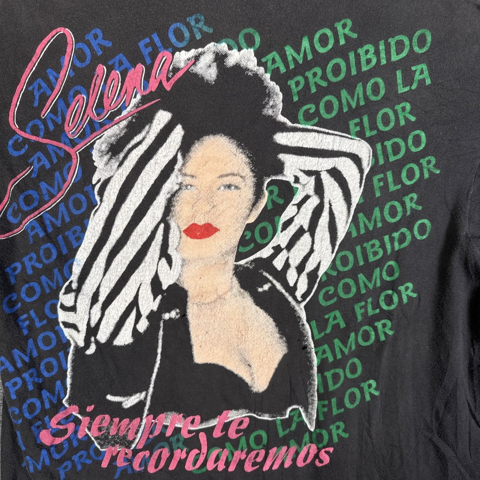 Rap Tees Vintage Selena Shirt Large Black 80s Rap Mexico Tejano Siemp Size US M / EU 48-50 / 2 - 2 Thumbnail