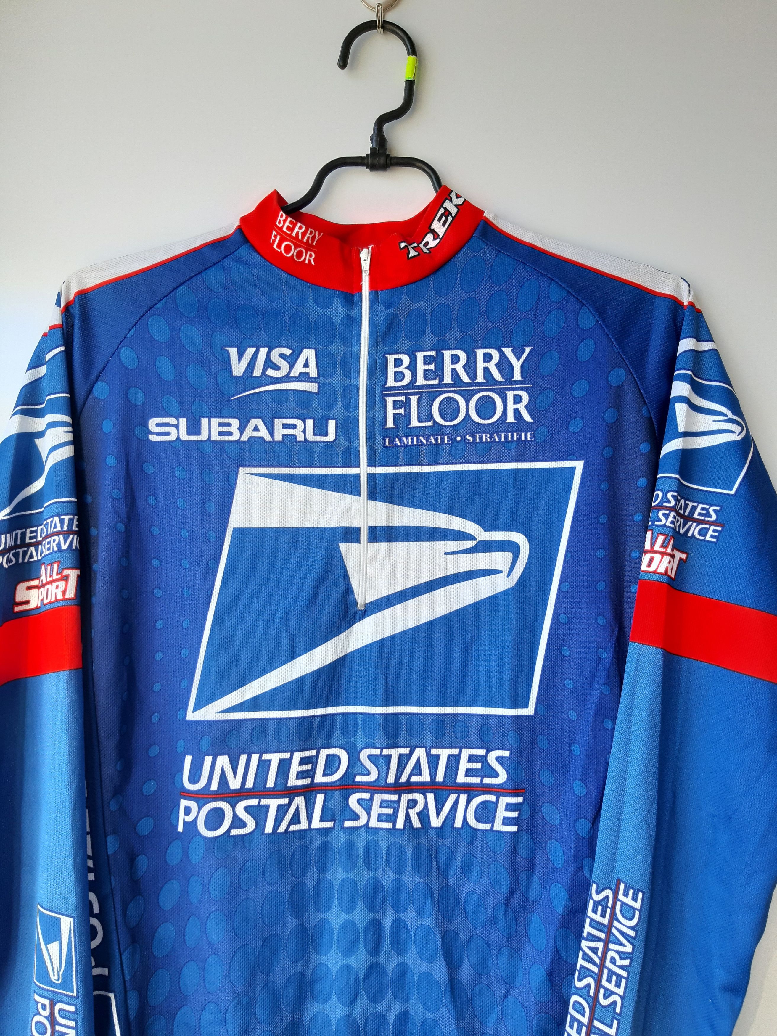Nike × Vintage USPS Trek Nike mens long sleeve cycling jersey Size US M / EU 48-50 / 2 - 2 Thumbnail
