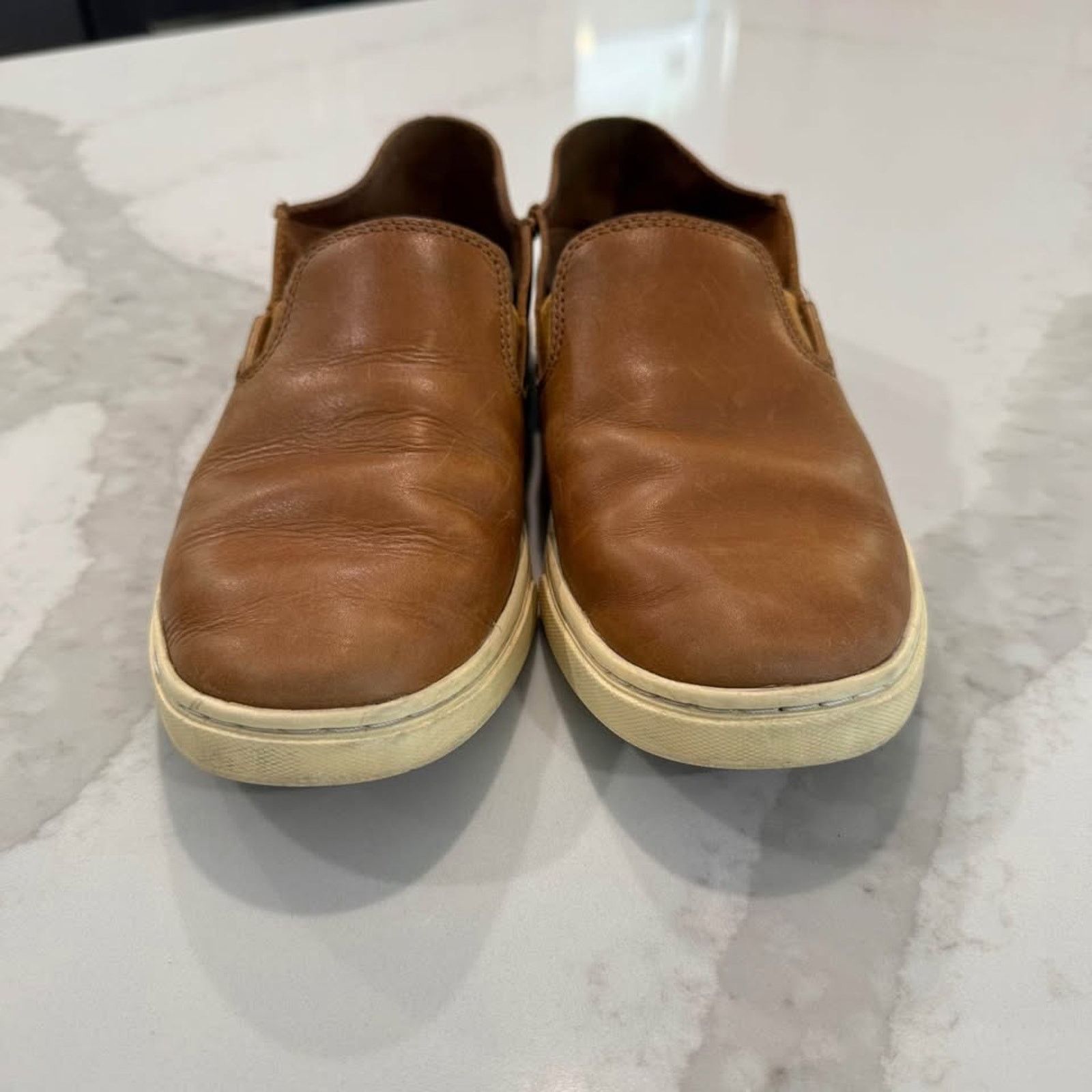 Olukai OluKai Pehuea Leather SlipOn Two Way Loafer Shoes Womens 7 Size US 7 / IT 37 - 6 Thumbnail