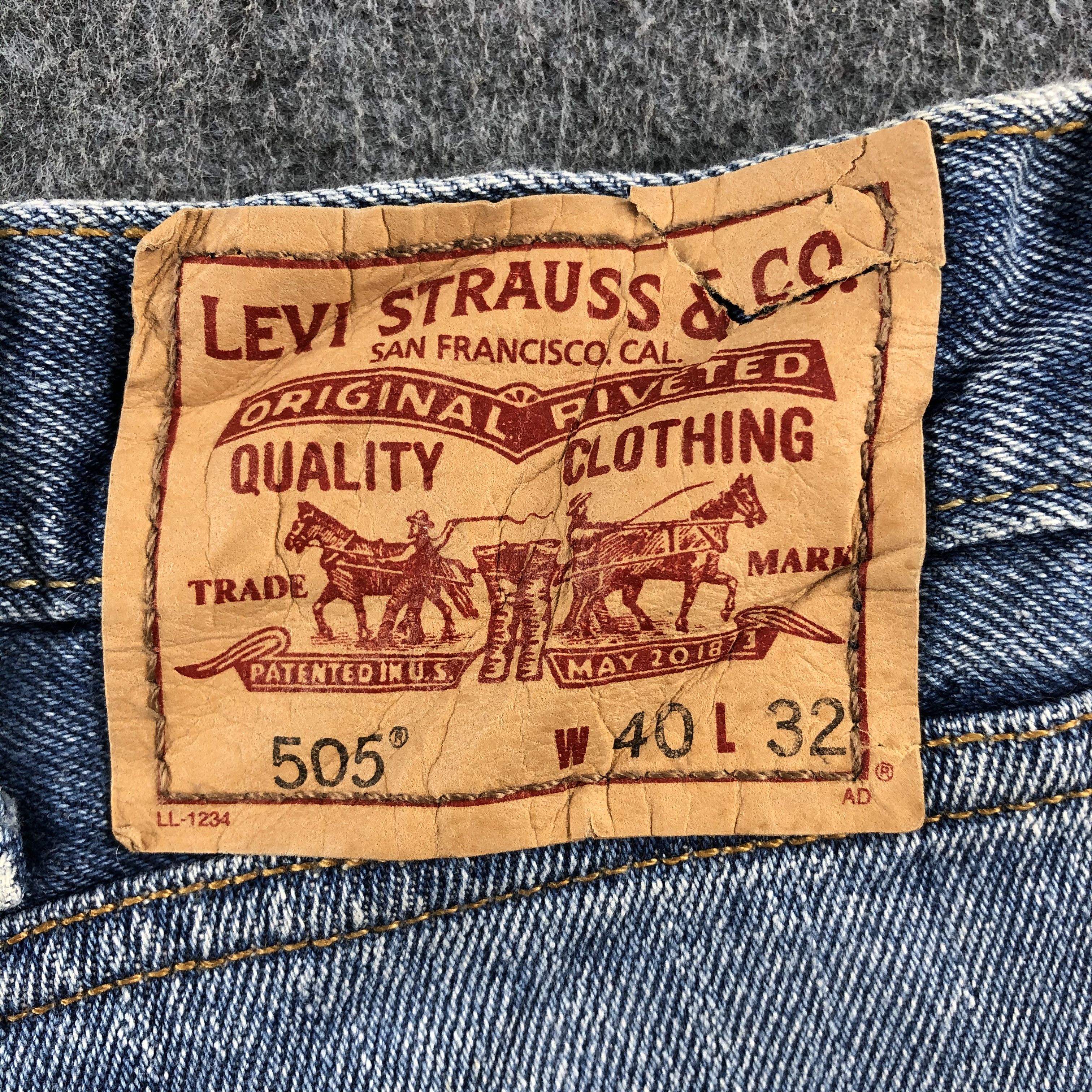 Levi's Vintage Blue Wash Levis 505 Jeans-J2588 Size US 42 / EU 58 - 5 Thumbnail