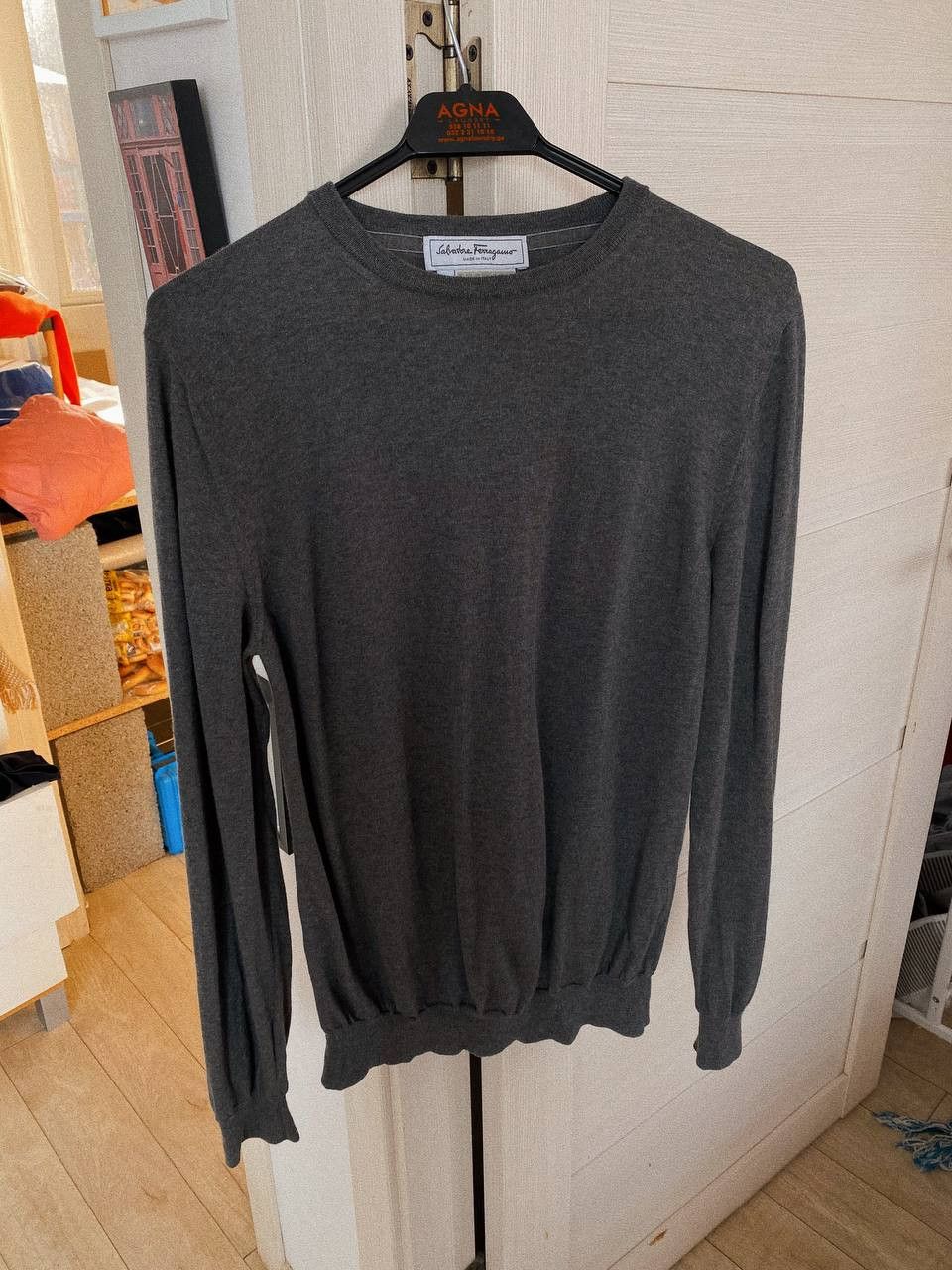 Salvatore Ferragamo Salvatore Ferragamo Wool Sweater Grey Size US M / EU 48-50 / 2 - 4 Thumbnail