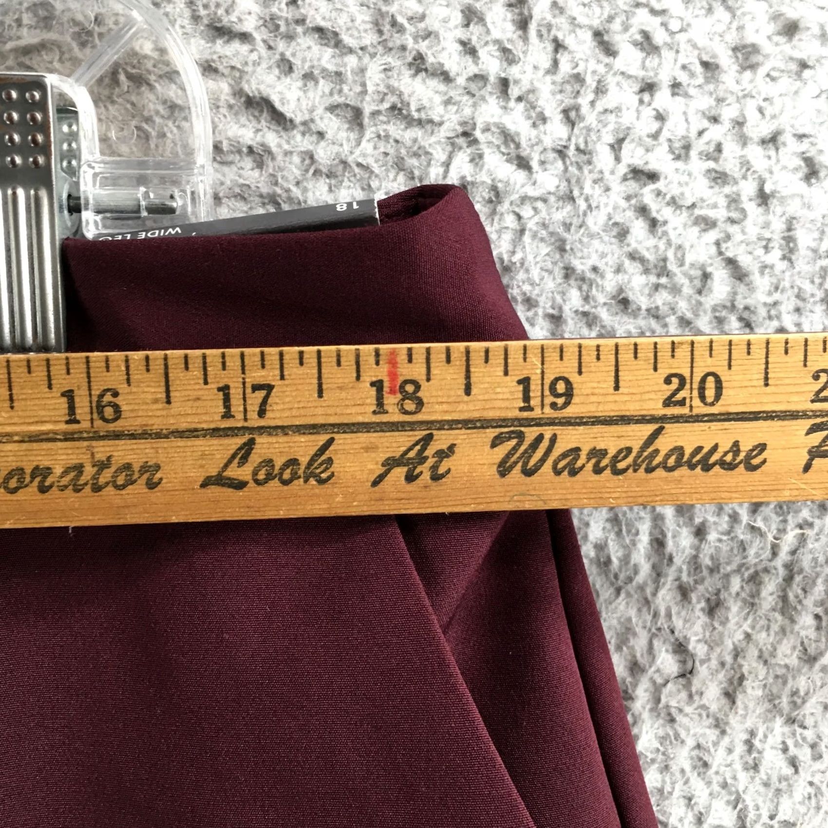 Worthington Worthington Wide-Leg Dress Pants Womens 18 Burgundy High Rise Casual NEW Pants Womens 18 Burgundy High Rise Casual NEW Size 40" / US 18 - 5 Thumbnail