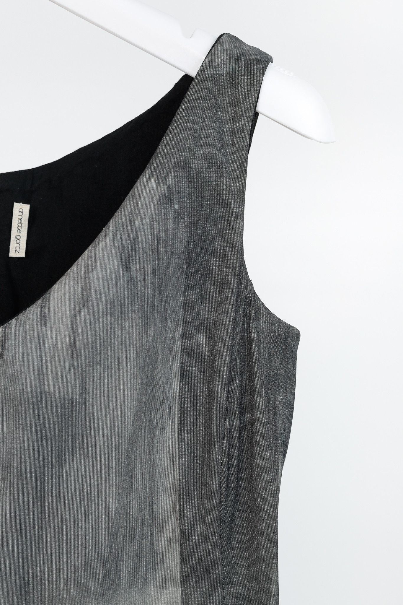 Annette Gortz SS/15 Dial Grey Graphic-Print Midi Dress