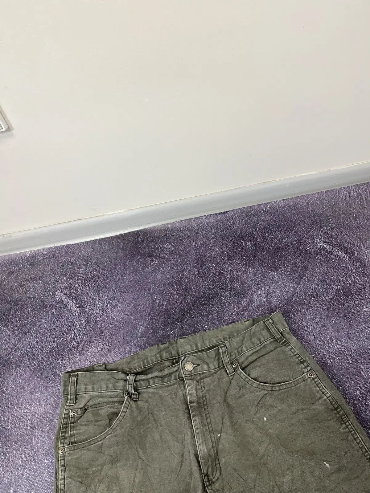 Dickies × Vintage Vintage Dickies Olive Work Hype Carpenter Baggy Pants Size US 34 / EU 50 - 10 Thumbnail
