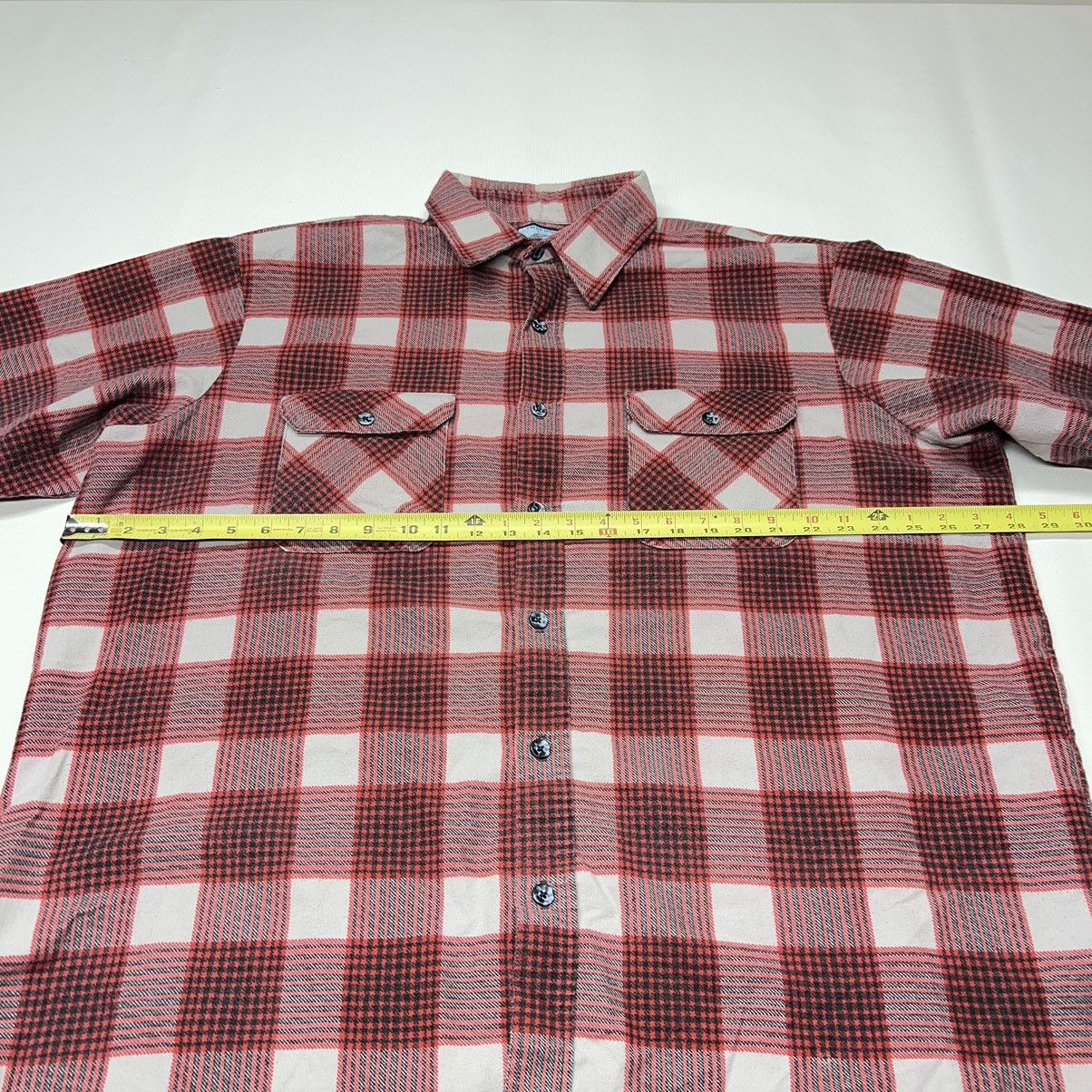 Fieldmaster × Vintage VTG Fieldmaster Flannel Shirt Red Plaid Button Up Outdoor Size US XXL / EU 58 / 5 - 14 Thumbnail