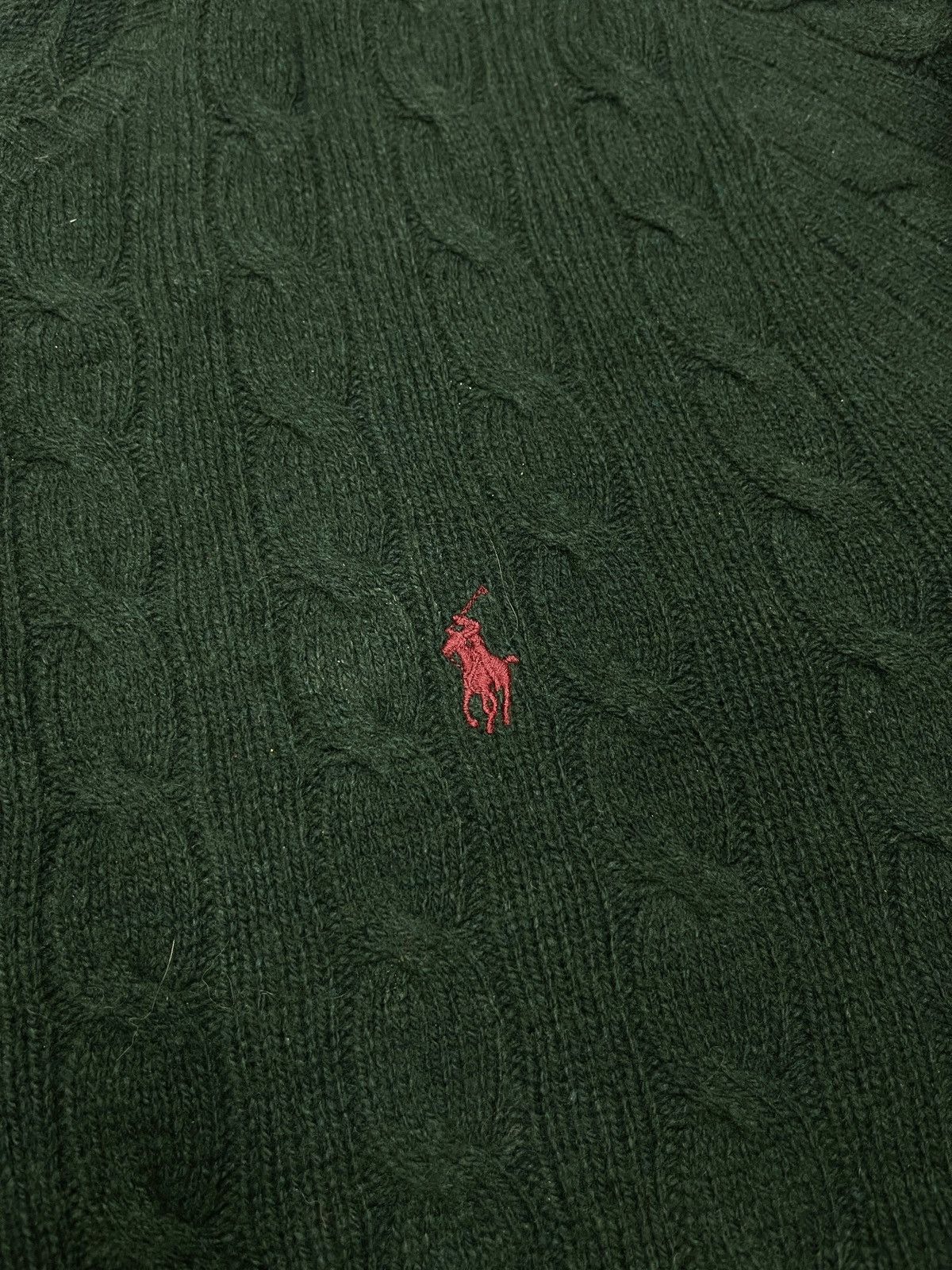 Polo Ralph Lauren Mens Polo Ralph Lauren Knitted Sweater Green Y2K Rugby Size US XL / EU 56 / 4 - 5 Thumbnail