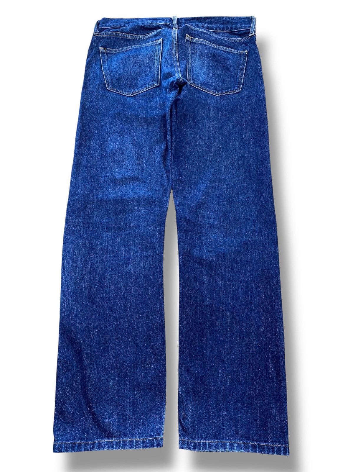 Uniqlo Uniqlo X Selvedge Blue Wash Knee Style Straight Leg Jeans Size US 32 / EU 48 - 3 Thumbnail