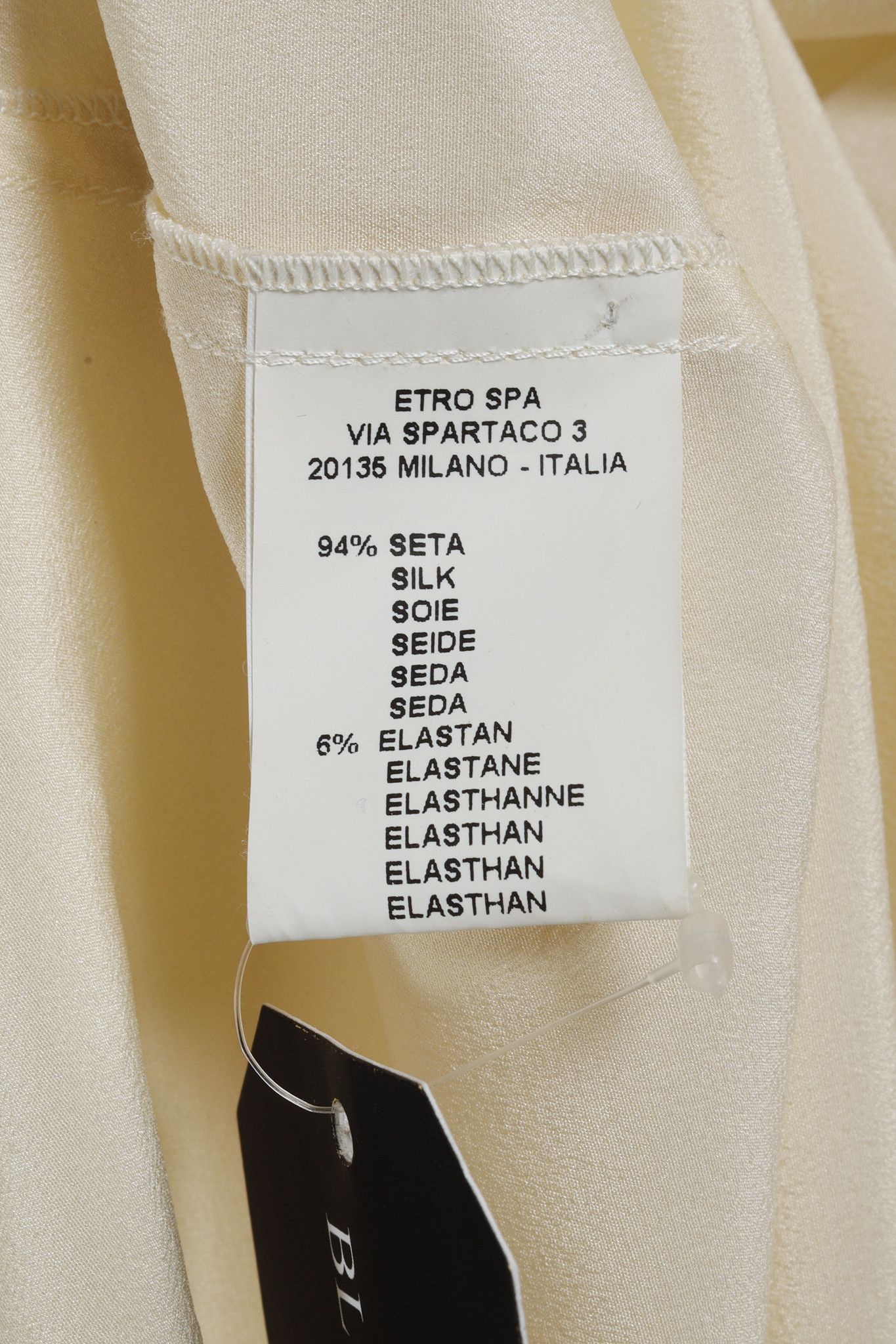Etro Etro Cream Silk Cowl Neck Tunic Size M / US 6-8 / IT 42-44 - 8 Thumbnail