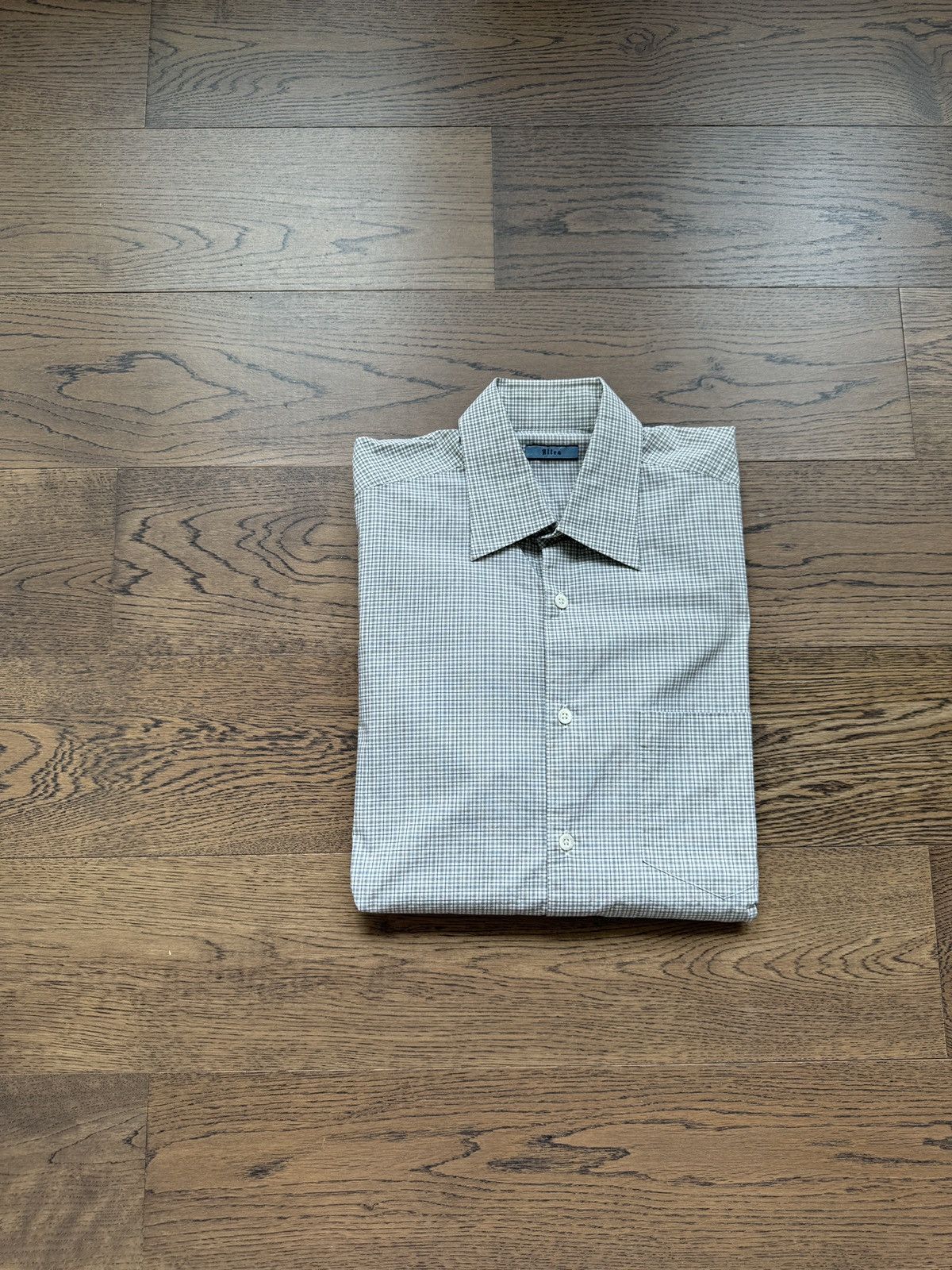 Altea ALTEA Milano ITALY Made Mens Small Checker Dress Shirt Size US M / EU 48-50 / 2 - 8 Thumbnail