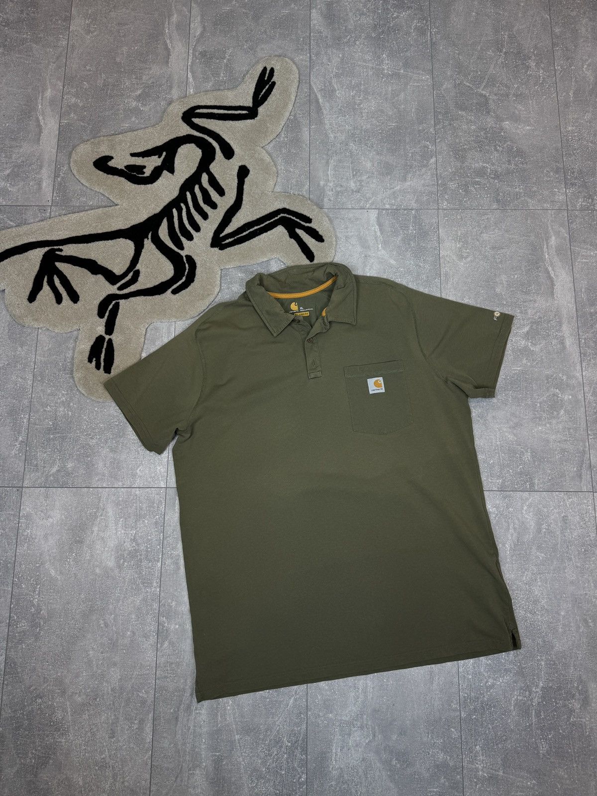Carhartt Mens Vintage Carhartt Wip polos T-shirt tee distressed Size US XL / EU 56 / 4 - 1 Thumbnail