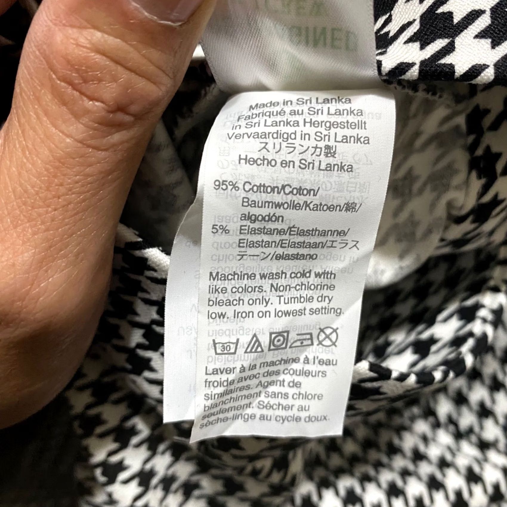 J.Crew J.CREW Pants Womens 6 Black Houndstooth Plaid Winnie Ankle Business Casual Shirts Accessories Size 28" / US 6 / IT 42 - 4 Thumbnail