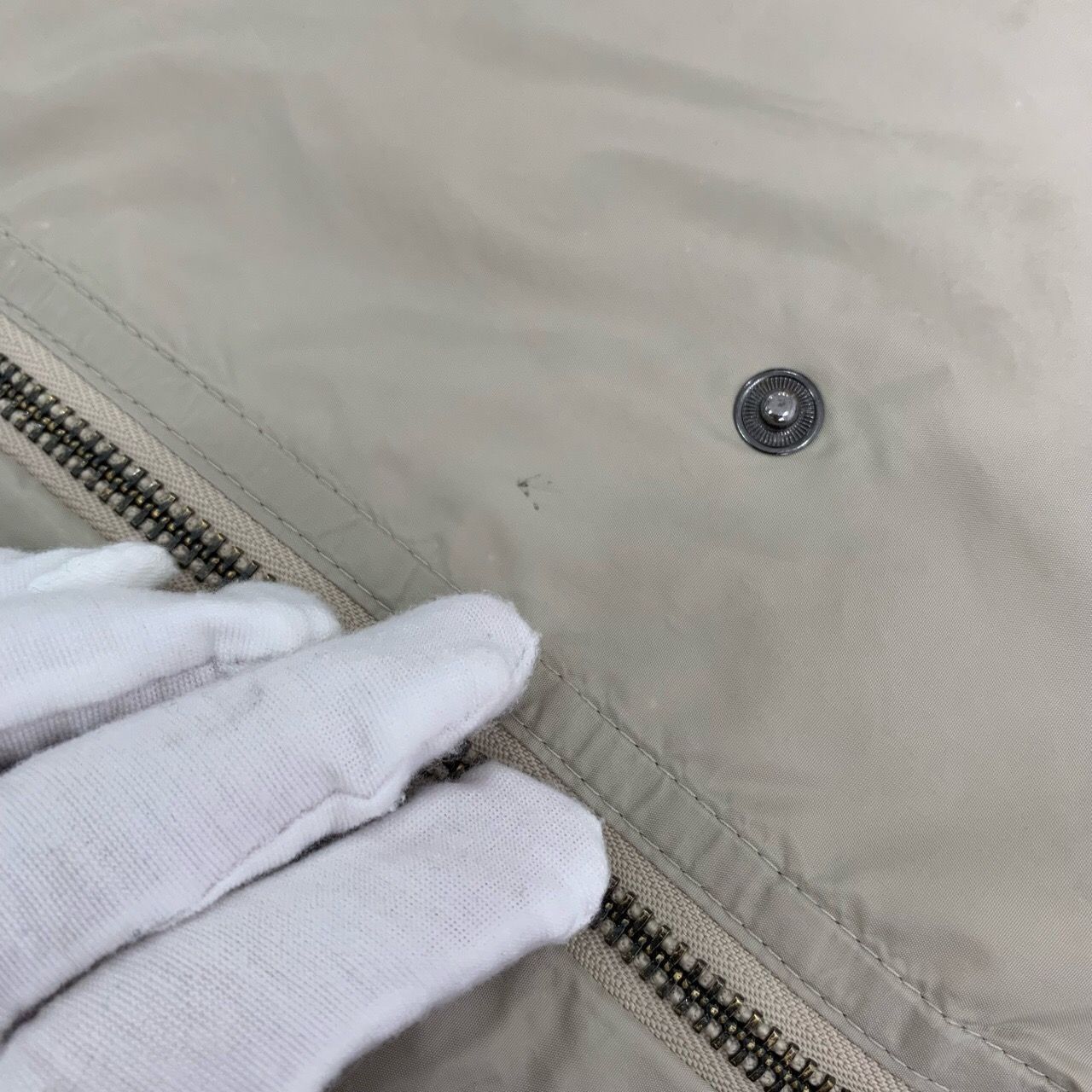 Burberry Multi-Pocket Hooded Khaki Nylon Trench Coat