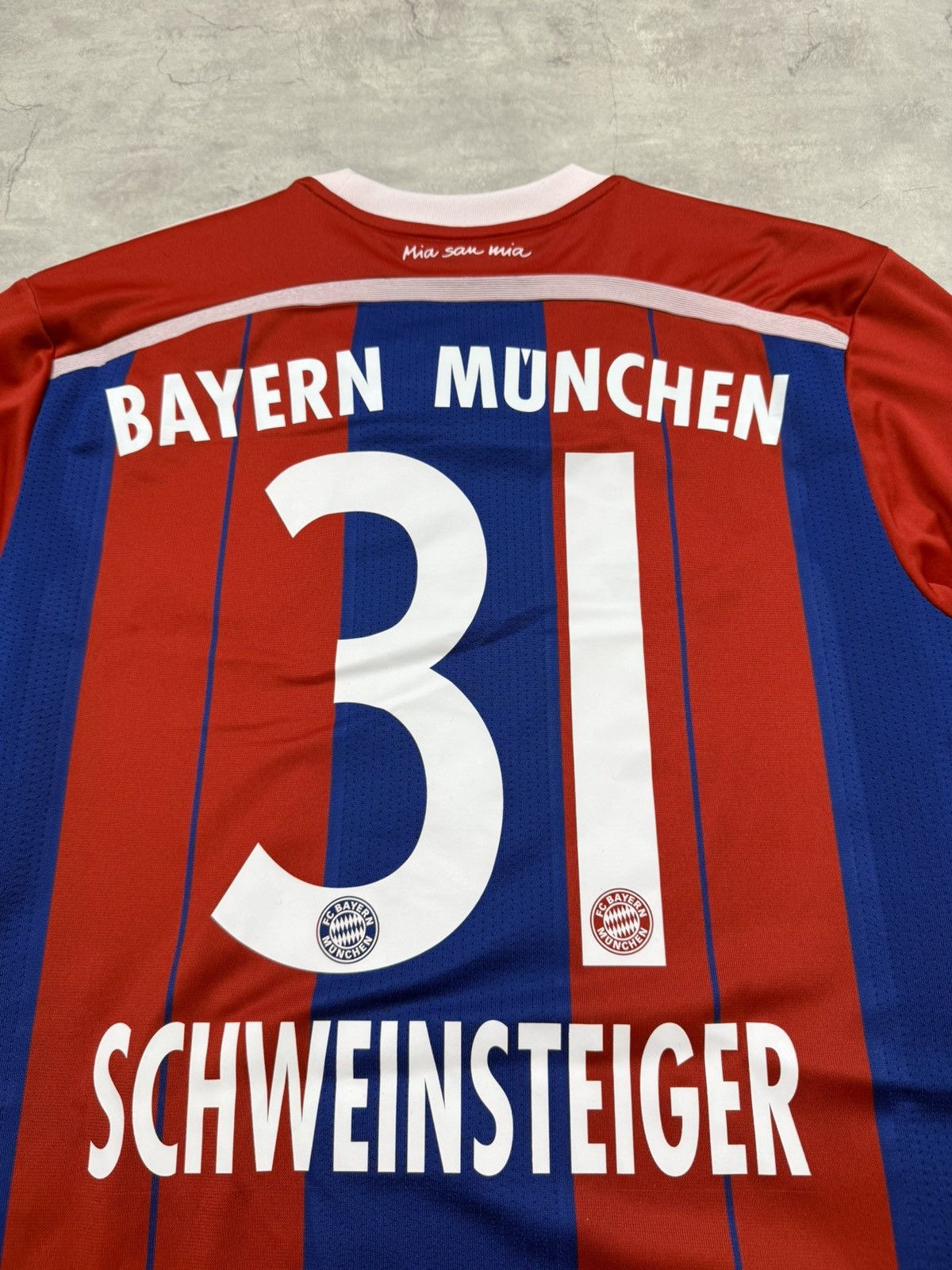 Adidas Adidas Bayern Munchen 2014 #SCHWEINSTEIGER Size US M / EU 48-50 / 2 - 6 Thumbnail
