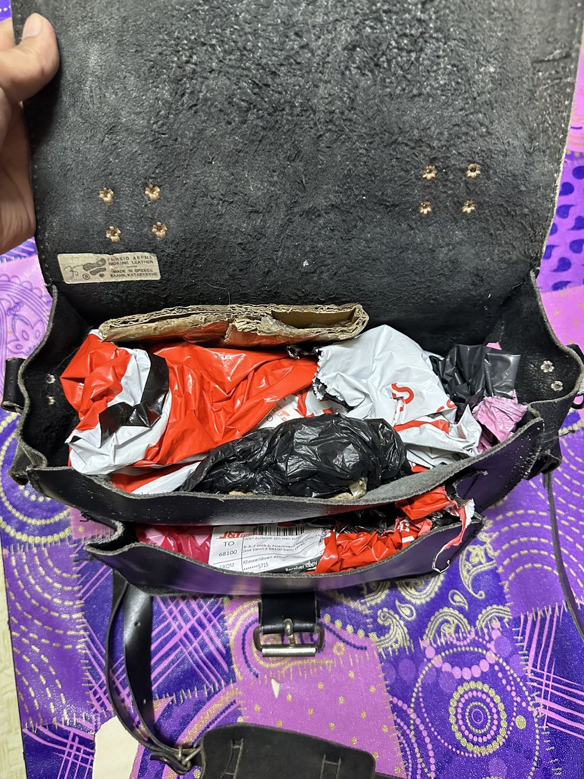 Genuine Leather Messanger leather bag Size ONE SIZE - 7 Thumbnail