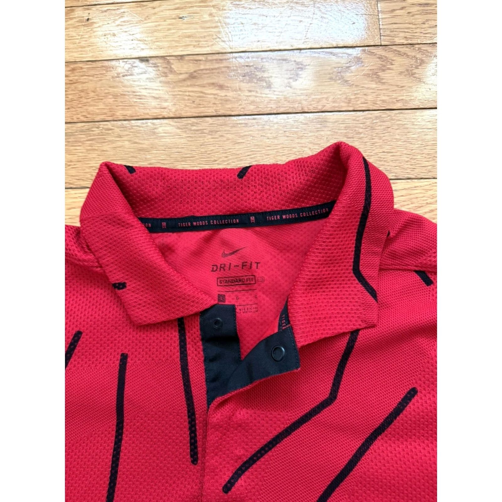 Nike Nike Tiger Woods Dry Fit Golf Polo Red XL Mens Size L CU9784-687 Size US XL / EU 56 / 4 - 3 Thumbnail