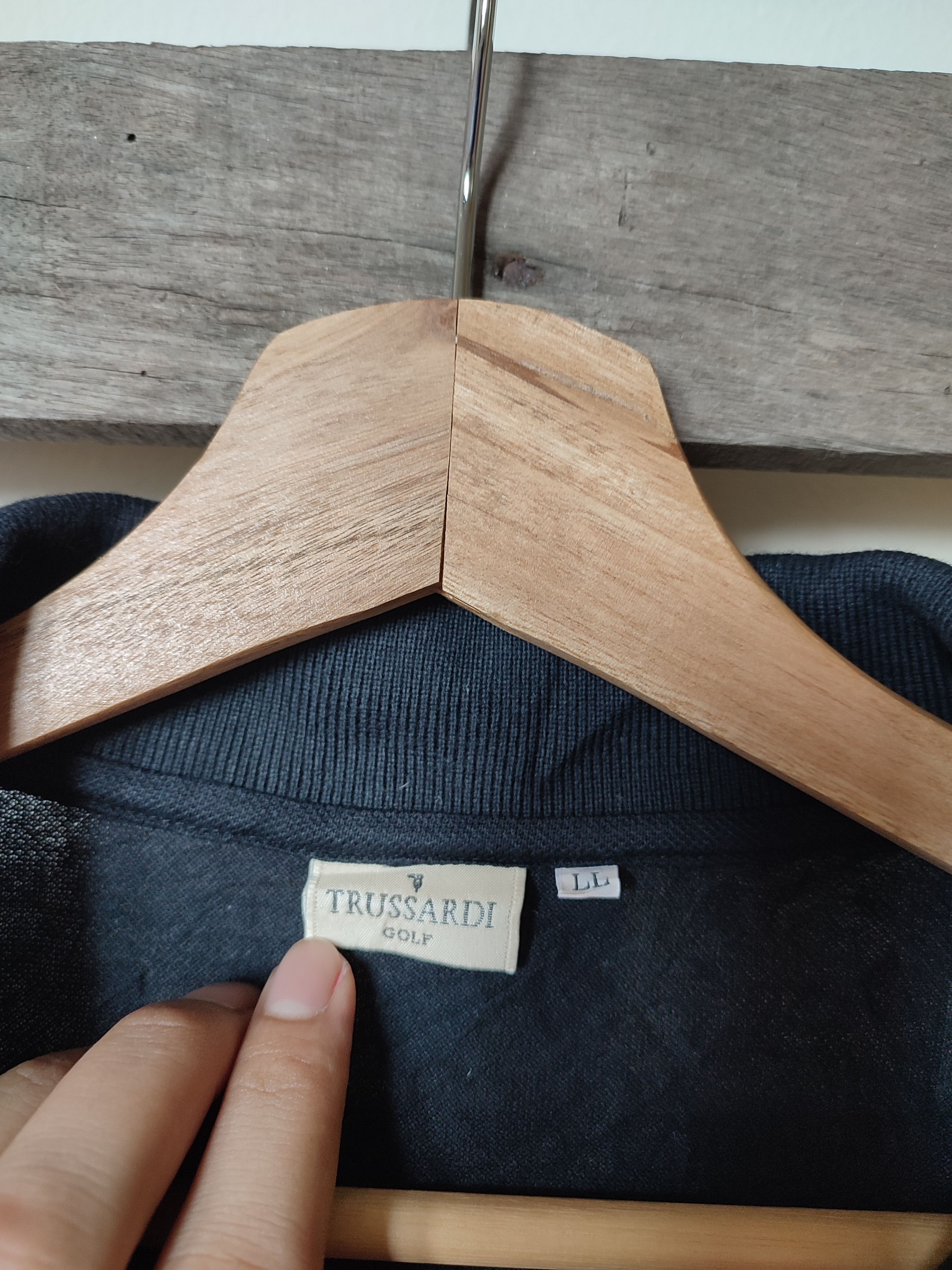 Trussardi Long Sleeve Trussardi Half Zipper Vintage Size US L / EU 52-54 / 3 - 9 Thumbnail