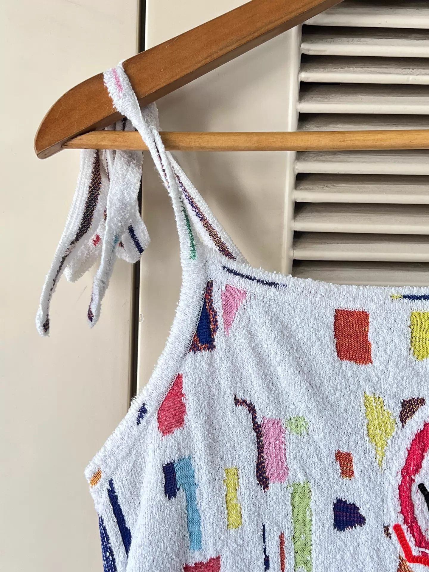 Chanel Chanel 2019 SS Beach Cami Dress White Graffiti Adjustable 36 Size XS / US 0-2 / IT 36-38 - 3 Thumbnail