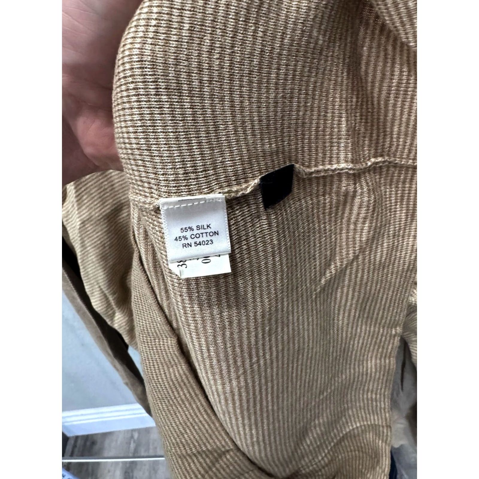 Banana Republic Banana Republic Sweater Mens XL Sharp Silk Ctn Stripe Size US XL / EU 56 / 4 - 7 Thumbnail