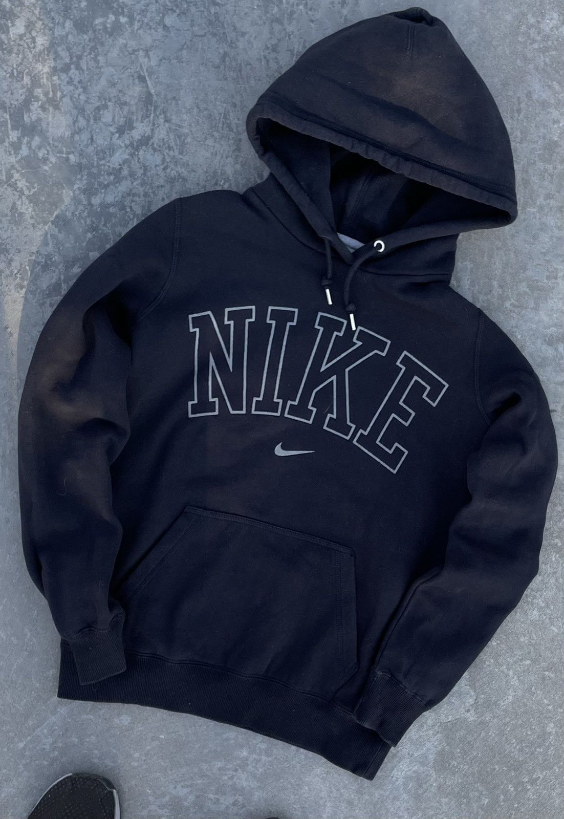 Vintage NIKE 00s BOXY DRILL BIG LOGO Y2K VINTAGE RARE SK8 HOODIE Size US S / EU 44-46 / 1 - 2 Thumbnail