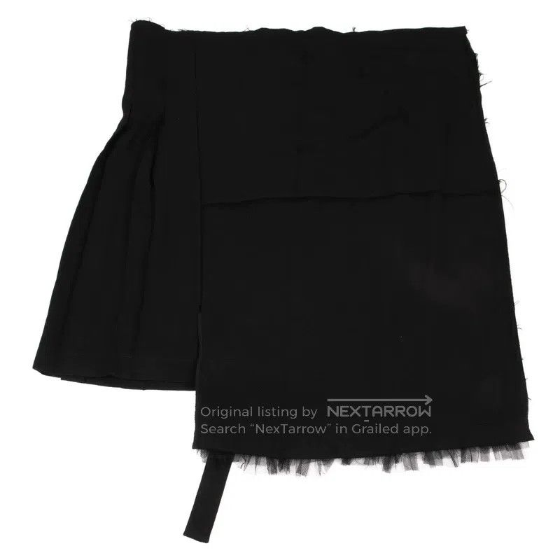 Comme des Garcons Comme Des Garcons size M Black vintage lace wrap-around sk Size 22" - 5 Thumbnail