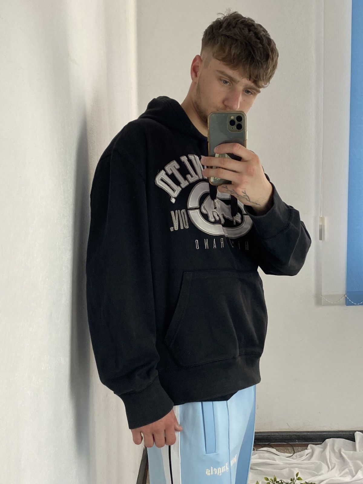 Ecko Unltd. × Vintage Ecko Unltd Vintage Rap Baby Blue Rare Cw Hoodie Streetwear Size US L / EU 52-54 / 3 - 6 Thumbnail