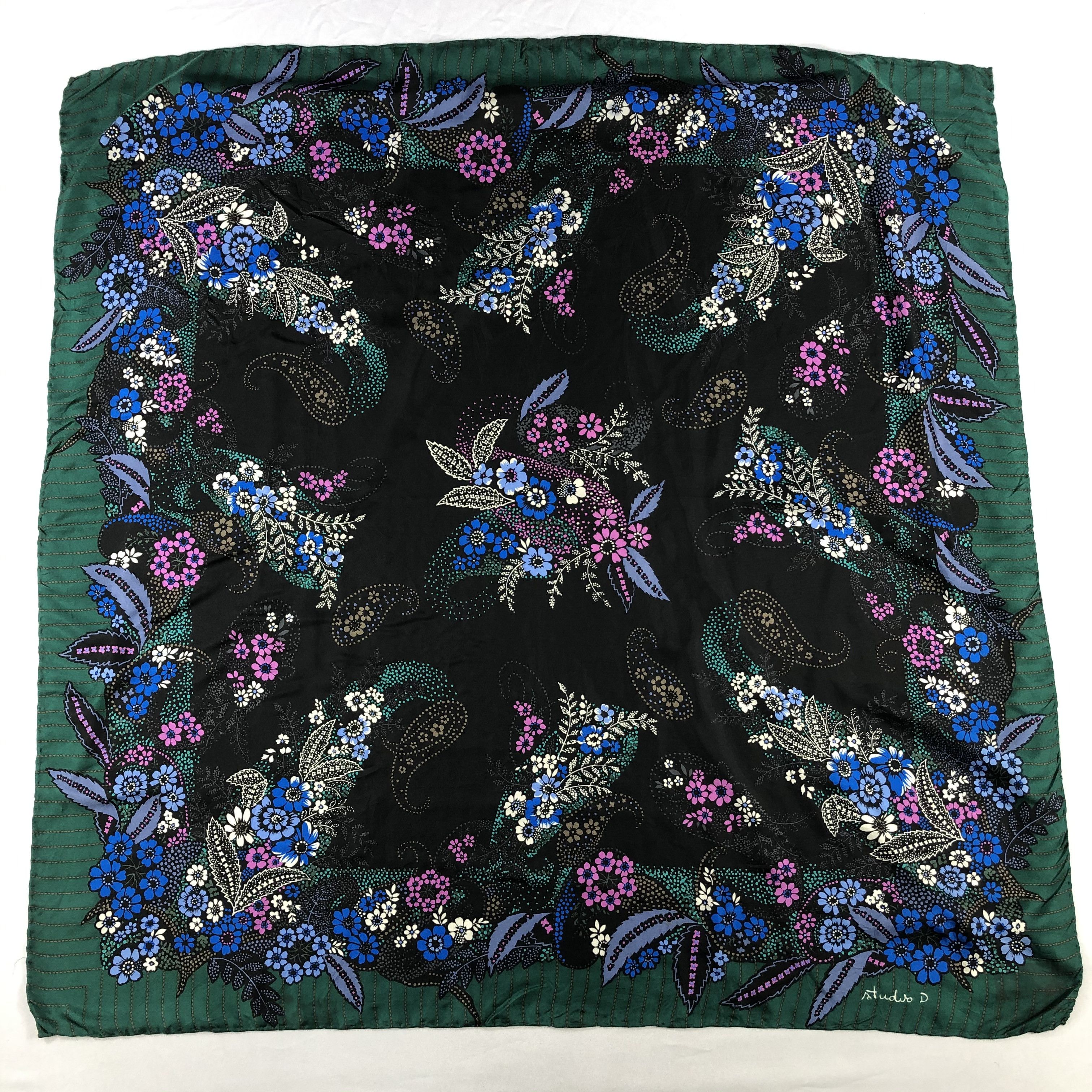 Vintage Vintage Silk Scarf Size ONE SIZE - 2 Thumbnail