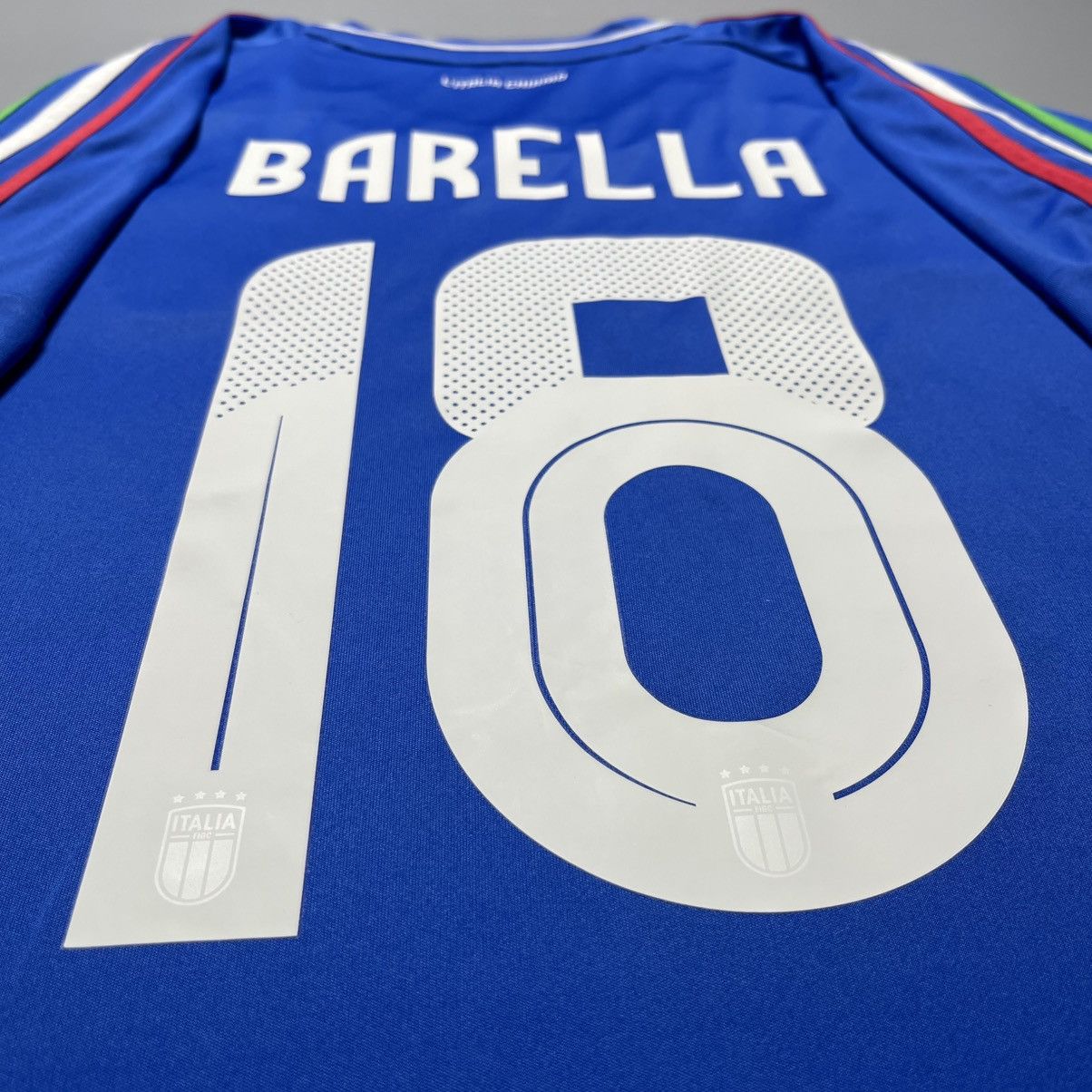 Adidas ITALY ADIDAS 2024 EURO FOOTBALL HOME JERSEY #18 BARELLA Size US XL / EU 56 / 4 - 10 Thumbnail