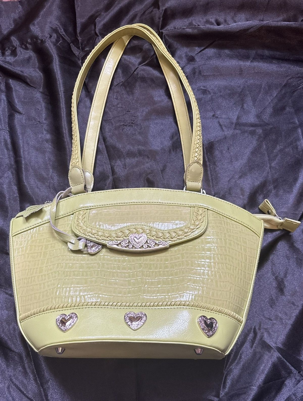 Other Chartreuse bag with heart charms Size ONE SIZE - 1 Thumbnail