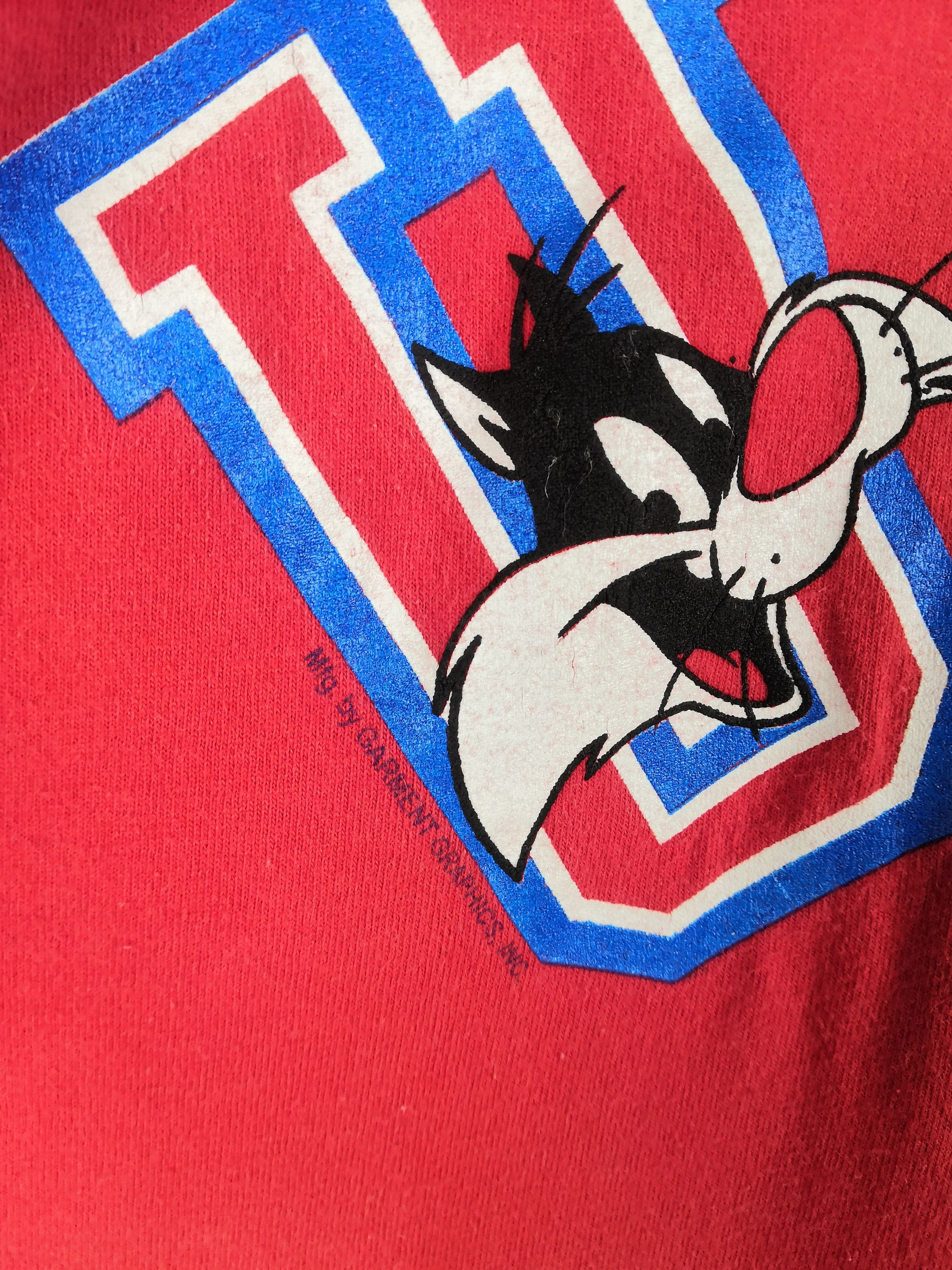 Vintage Vintage 90s Looney Tunes T-Shirt Usa Big Logo Single Stitch Size US XL / EU 56 / 4 - 4 Thumbnail