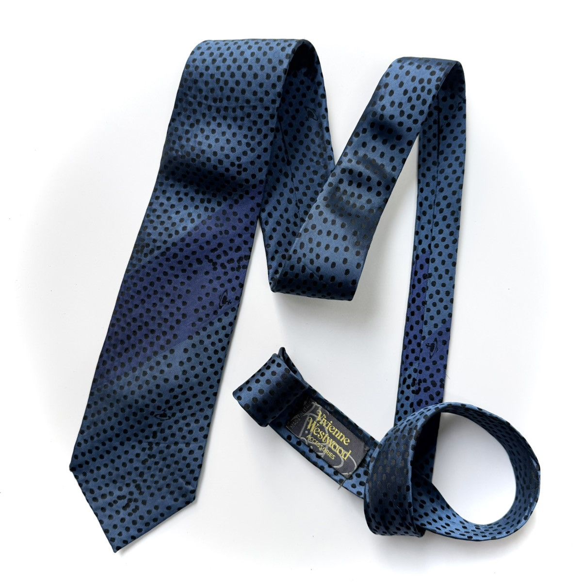 Vivienne Westwood 2000s Vivienne Westwood Logo Ombre Polka Dot Tie Size ONE SIZE - 1 Thumbnail