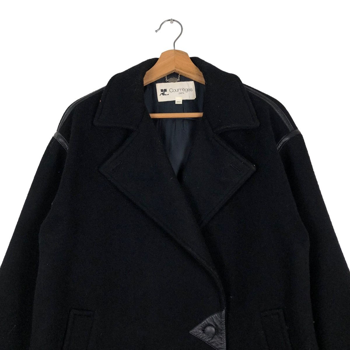 Issey Miyake 🔥VINTAGE WOOL JACKET DOUBLE BREAST COURREGES PARIS Size US M / EU 48-50 / 2 - 3 Thumbnail
