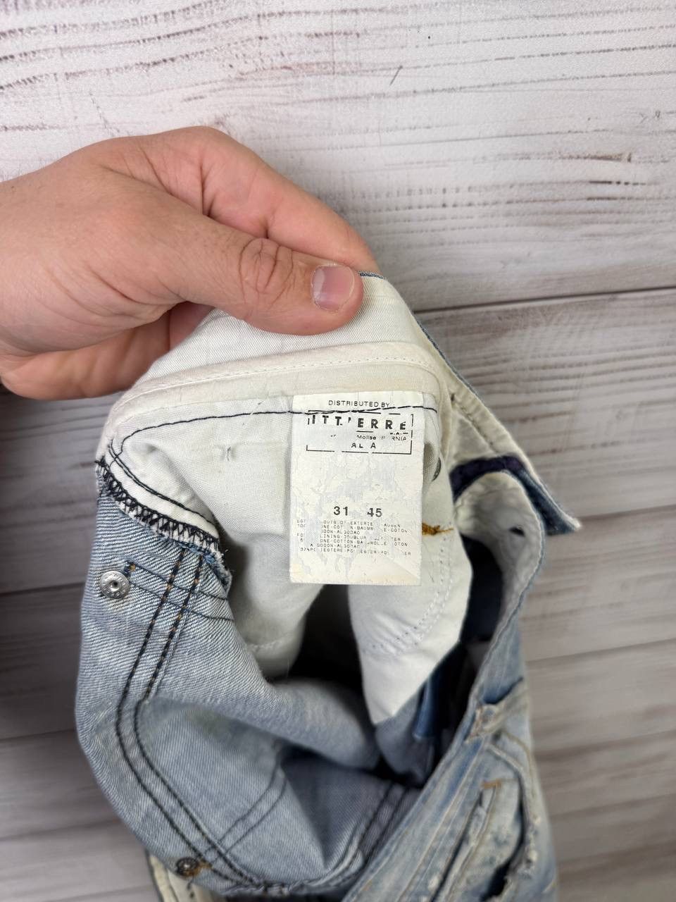 Dolce & Gabbana Vintage Dolce Gabbana Jeans Big Logo Washed Distressed Japan Size US 31 - 15 Thumbnail