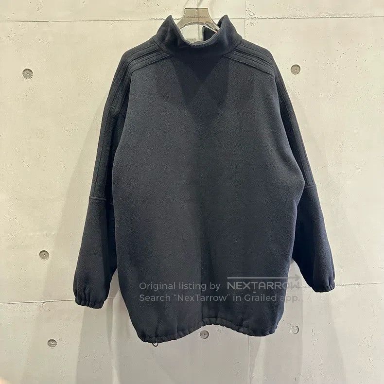 Balenciaga Balenciaga Black Fleece Cotton Jacket Size US M / EU 48-50 / 2 - 2 Thumbnail