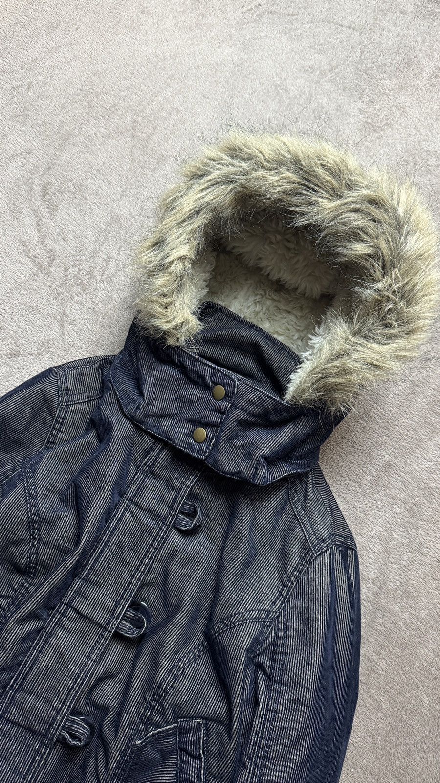 Japanese Brand Y2K Faux Fur Jacket Ifsixwasnine LGB Goa dolce gabbana cdg Size US S / EU 44-46 / 1 - 5 Thumbnail