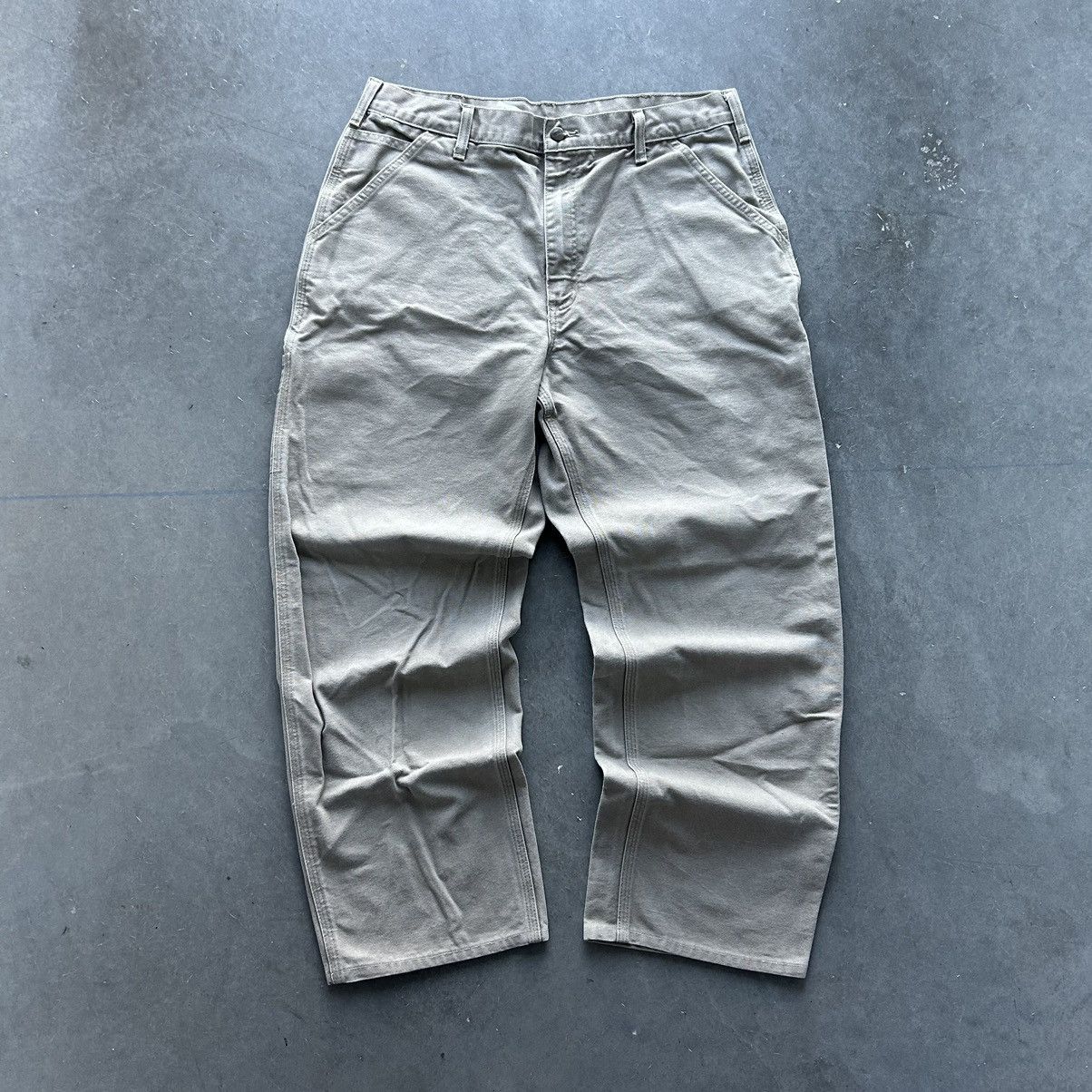 Carhartt Crazy Vintage Y2K Carhartt Baggy Essential Carpenter Pants Size US 35 - 2 Thumbnail