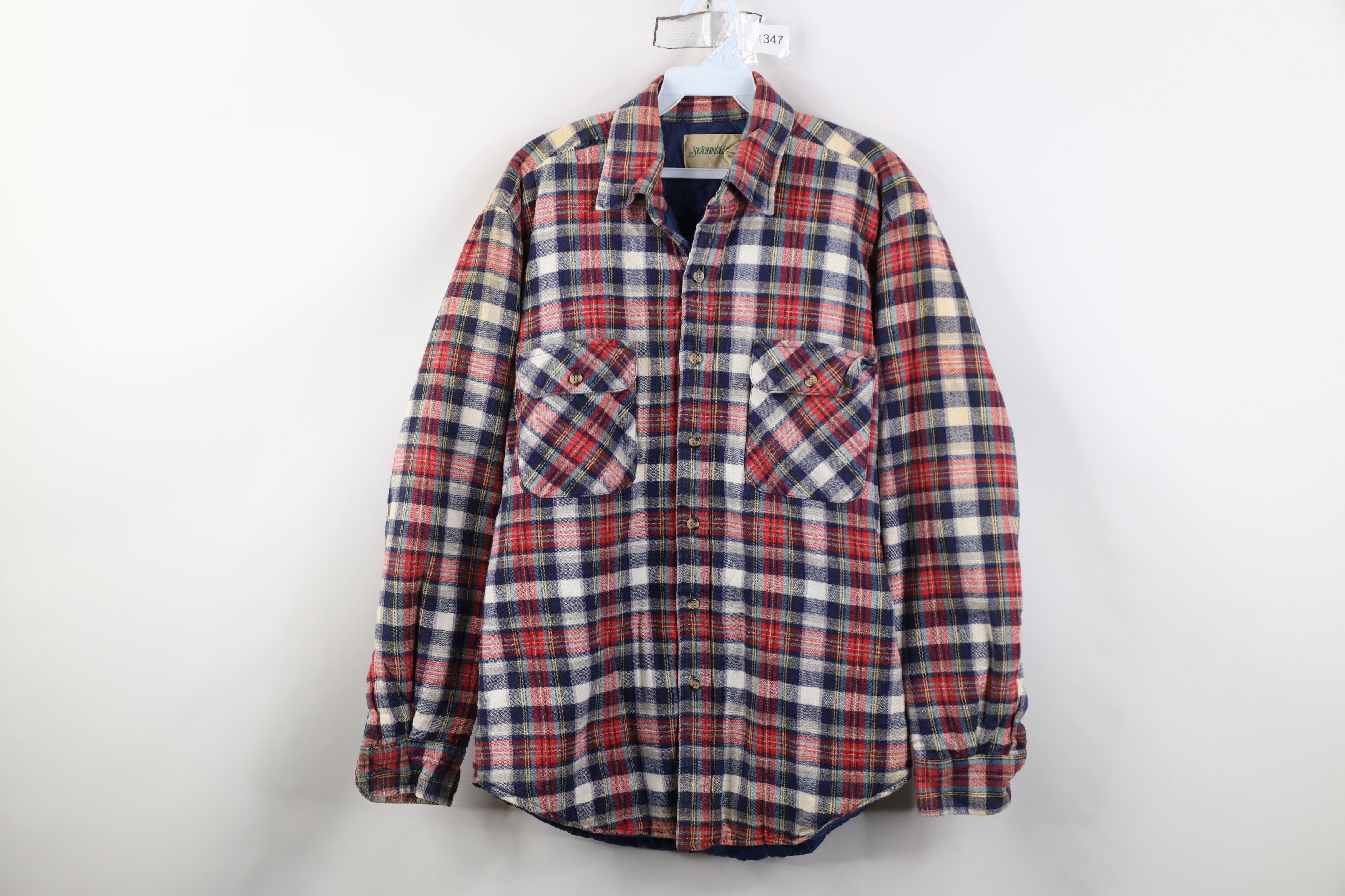Vintage Vintage 70s Streetwear Quilted Flannel Shirt Jacket Jac Size US M / EU 48-50 / 2 - 1 Thumbnail