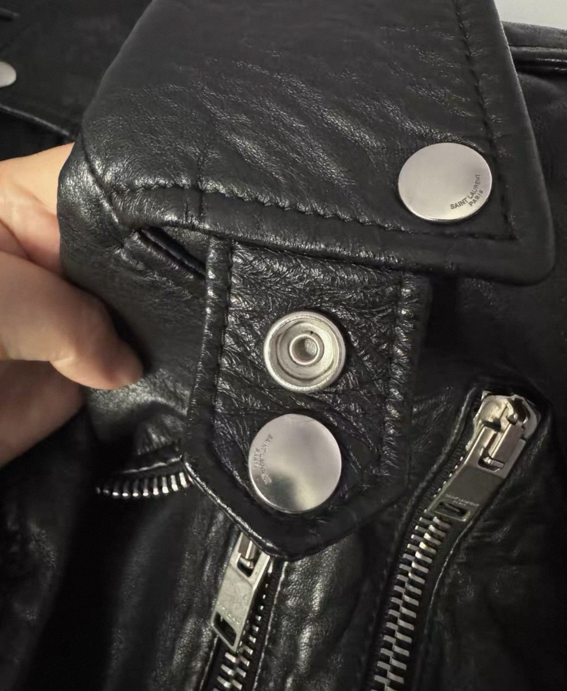Saint Laurent L17 Bloodluster Leather Jacket