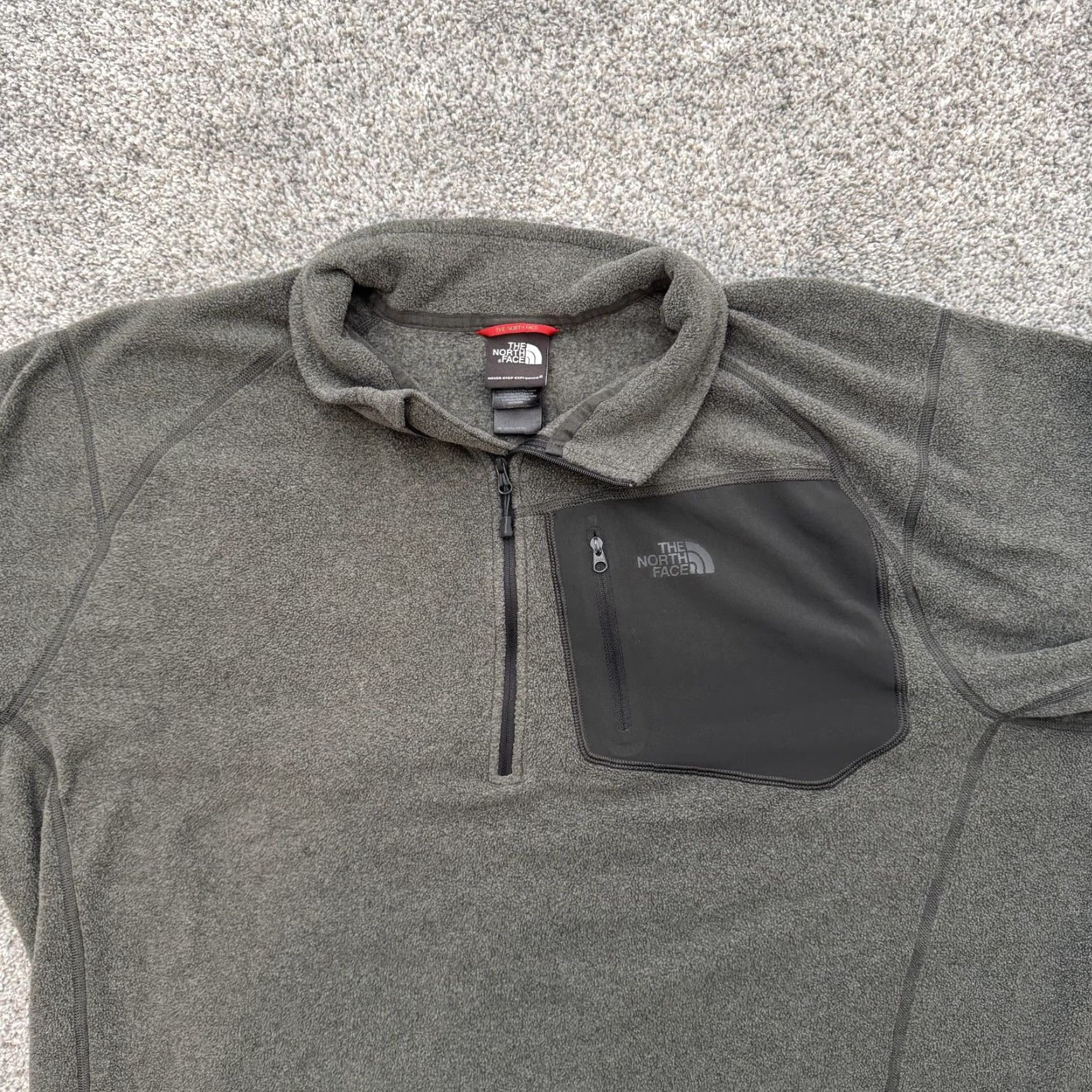 The North Face The North Face Pullover Mens 2XL Gray Polartec Classic Fleece Half Zip Outdoor Jacket Size US XXL / EU 58 / 5 - 4 Thumbnail
