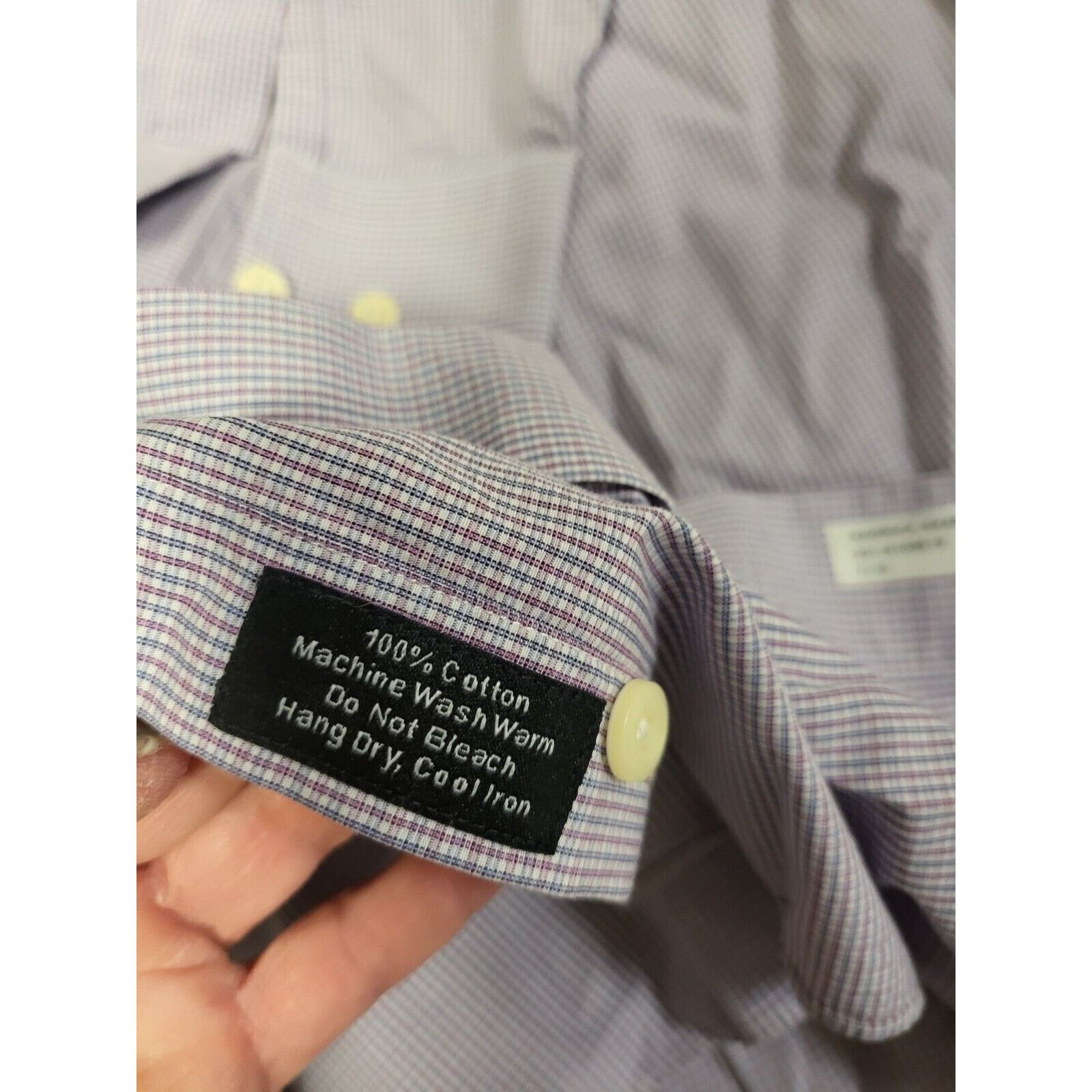 David Donahue David Donahue Mens Dress Shirt 16.5 34/35 100% Cotton Size US L / EU 52-54 / 3 - 6 Thumbnail