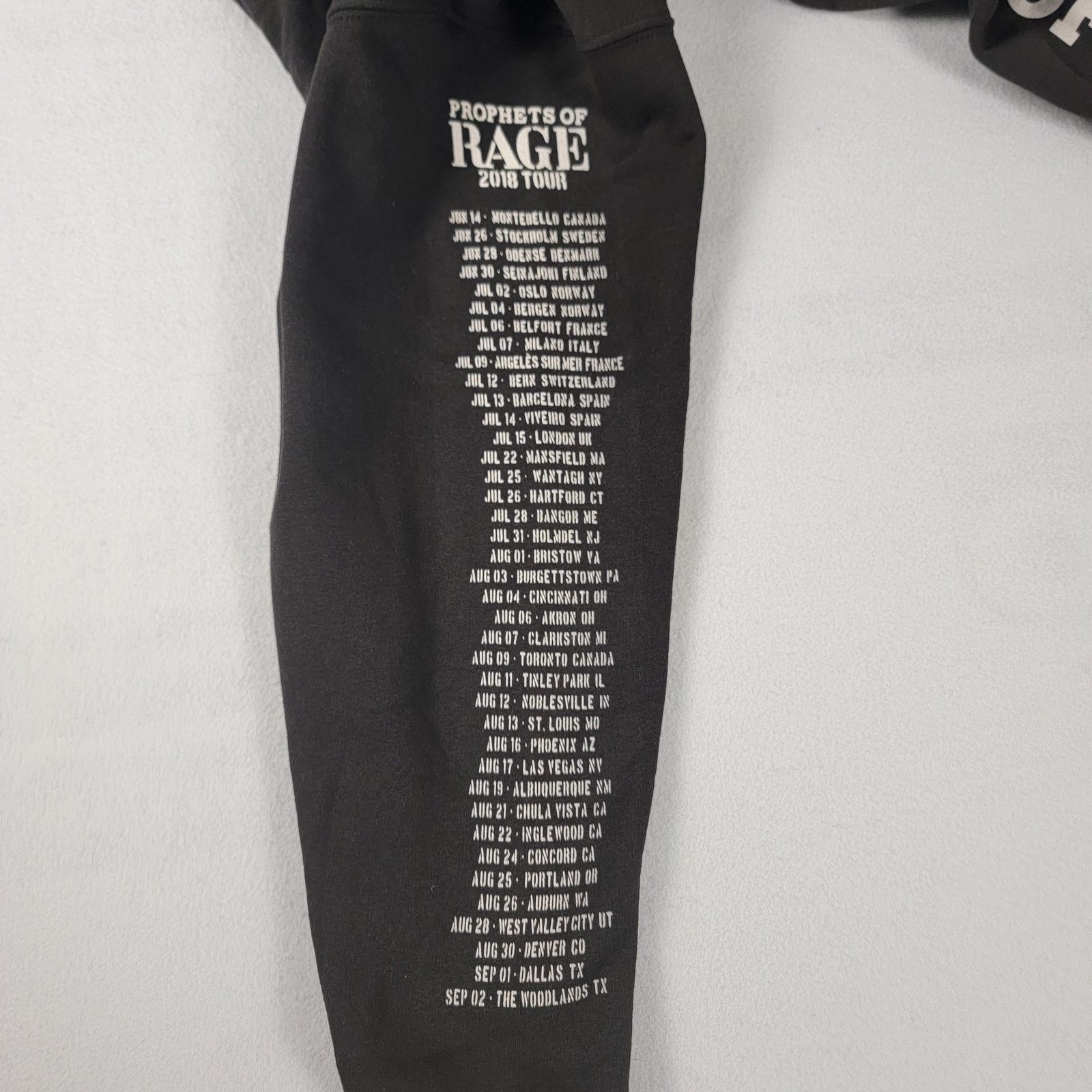 Rage Against The Machine Prophets of Rage 2018 Tour Hoodie Black Mens Sz L (674) Size US L / EU 52-54 / 3 - 5 Thumbnail