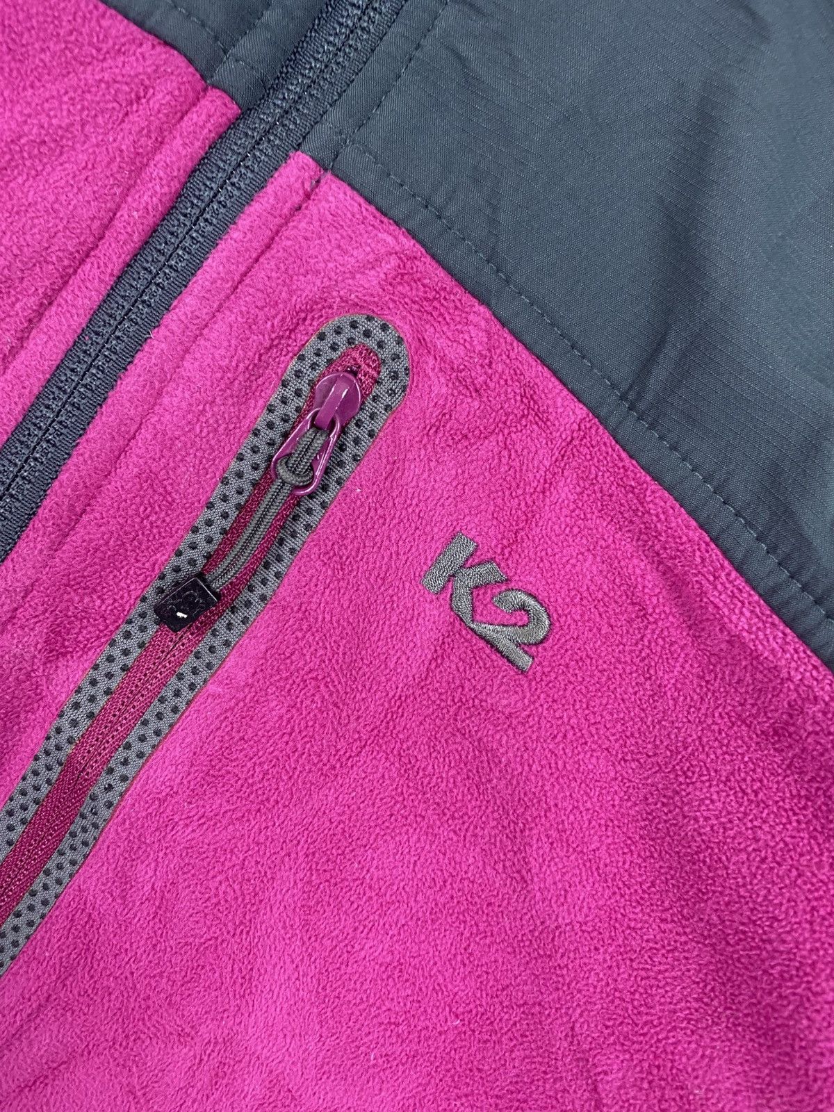 Japanese Brand Vintage K2 Wind Stopper Fleece Zipper Jacket Size S / US 4 / IT 40 - 7 Thumbnail