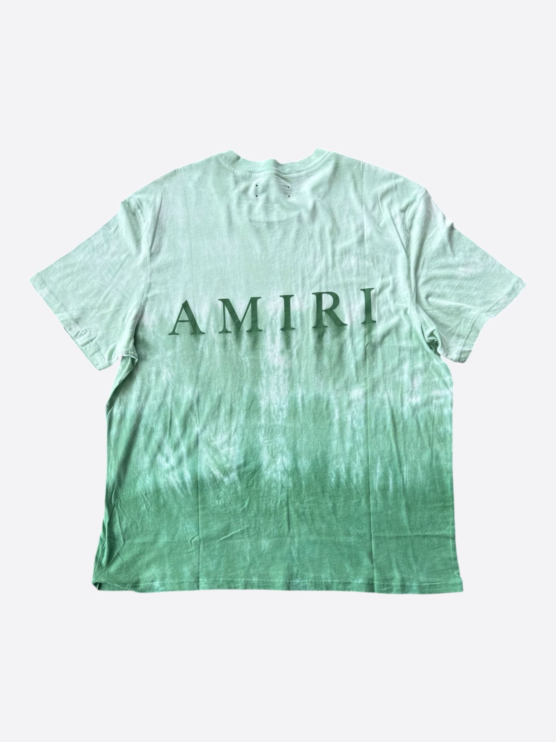 Amiri Amiri Green Tie-Dye MA Core Logo T-Shirt Size US XL / EU 56 / 4 - 2 Thumbnail