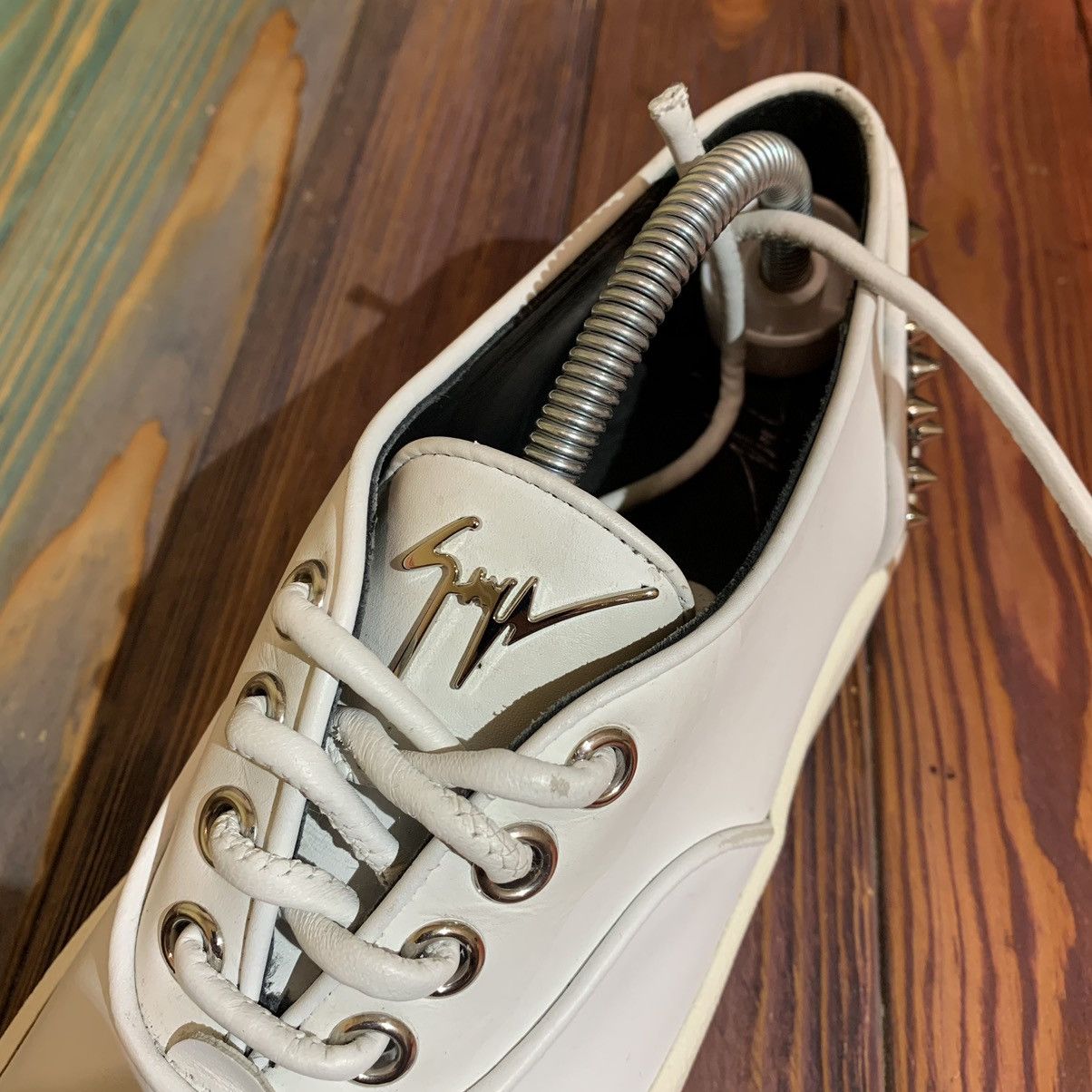 Giuseppe Zanotti Leather White Sneakers