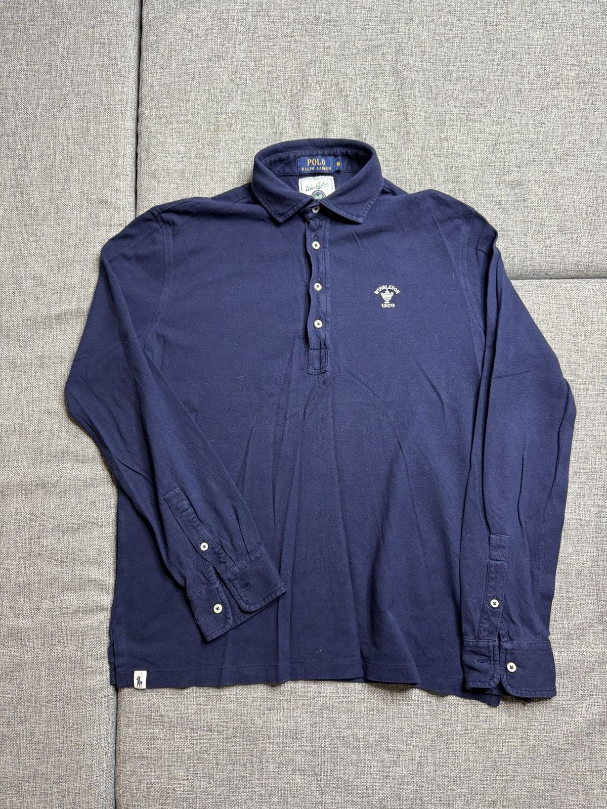 Polo Ralph Lauren Wimbledon Polo Ralph Lauren Big long sleeve Collar T-Shirt Size US M / EU 48-50 / 2 - 1 Thumbnail